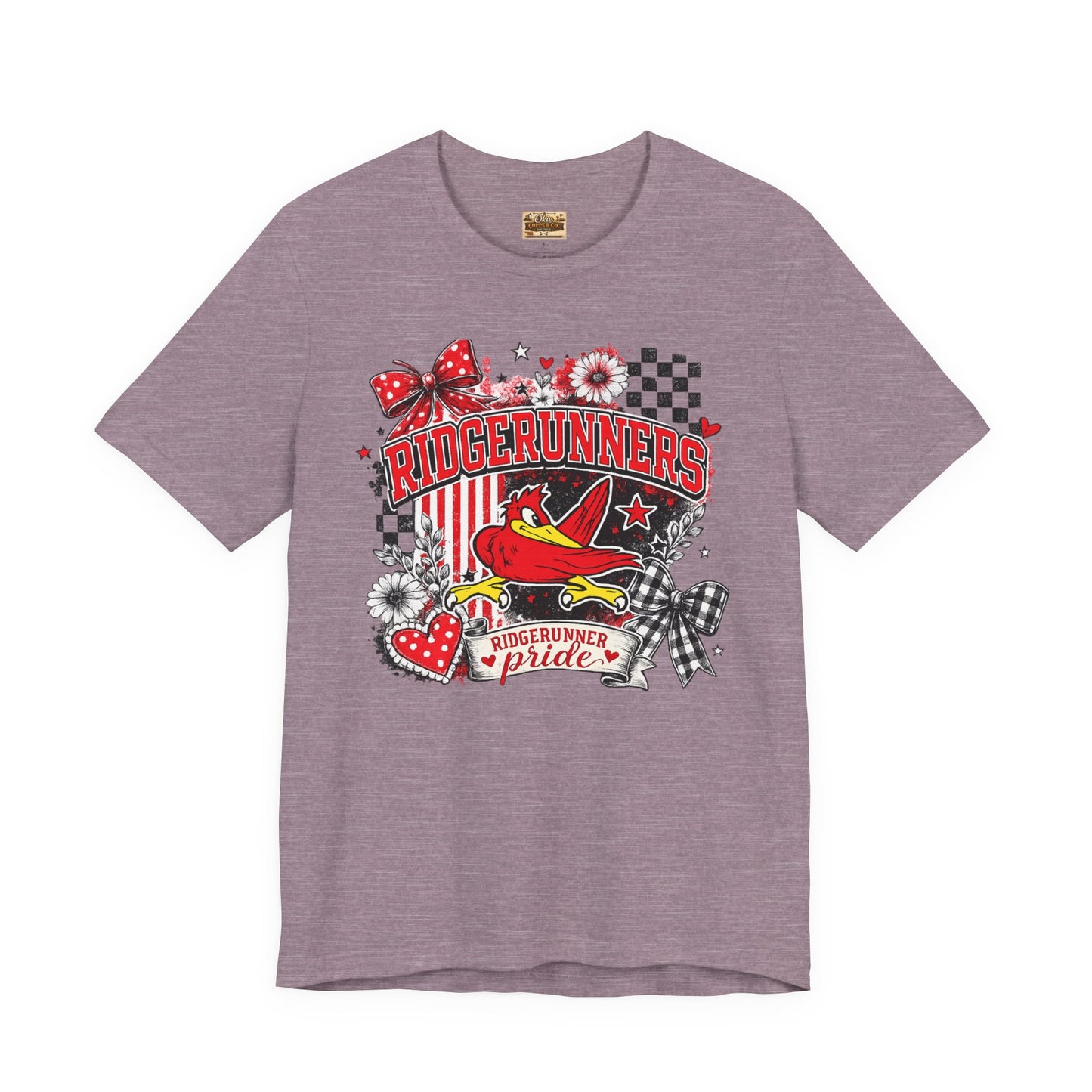 Ridgerunners Pride T-Shirt — School Mascot Red & Black Graphic Tee