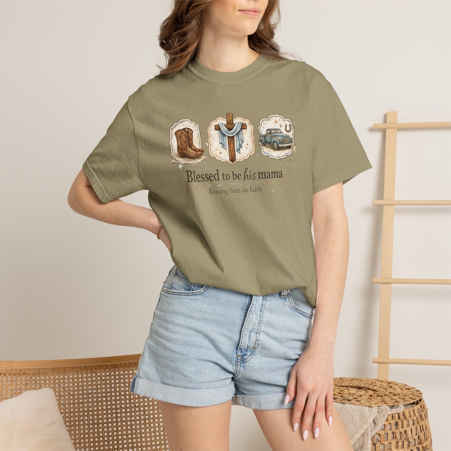 Blessed to Be His Mama T-Shirt — Christian Mama Faith Tee