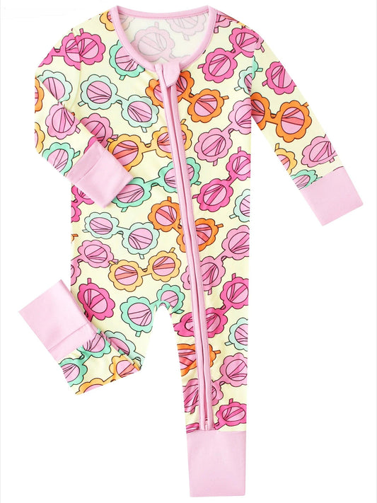 Sassy Shades Bamboo Baby Convertible Zippy Romper