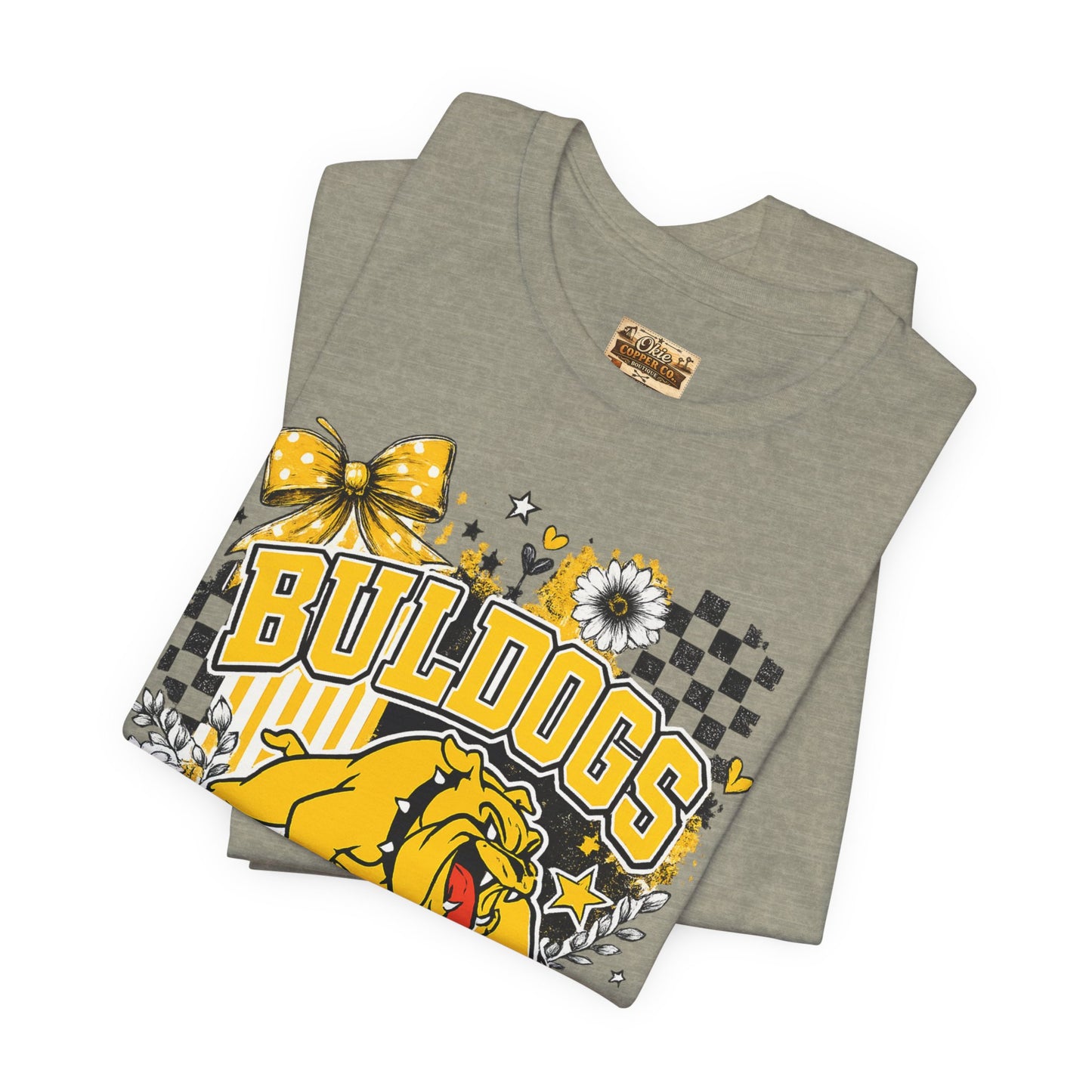 Bulldogs Pride T-Shirt – Yellow Mascot Graphic Tee