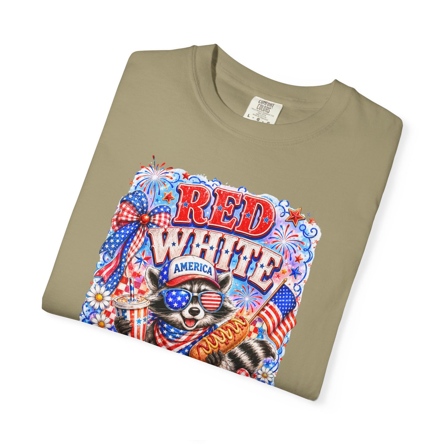 Patriotic "Red White Feral" Graphic T-Shirt