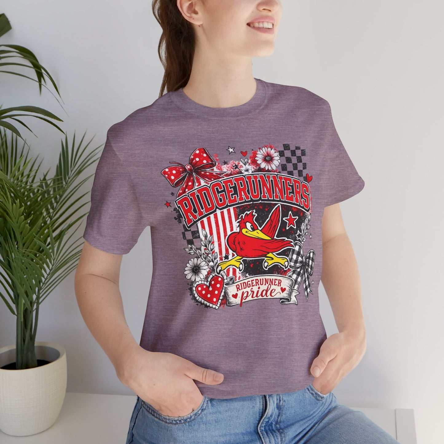Ridgerunners Pride T-Shirt — School Mascot Red & Black Graphic Tee