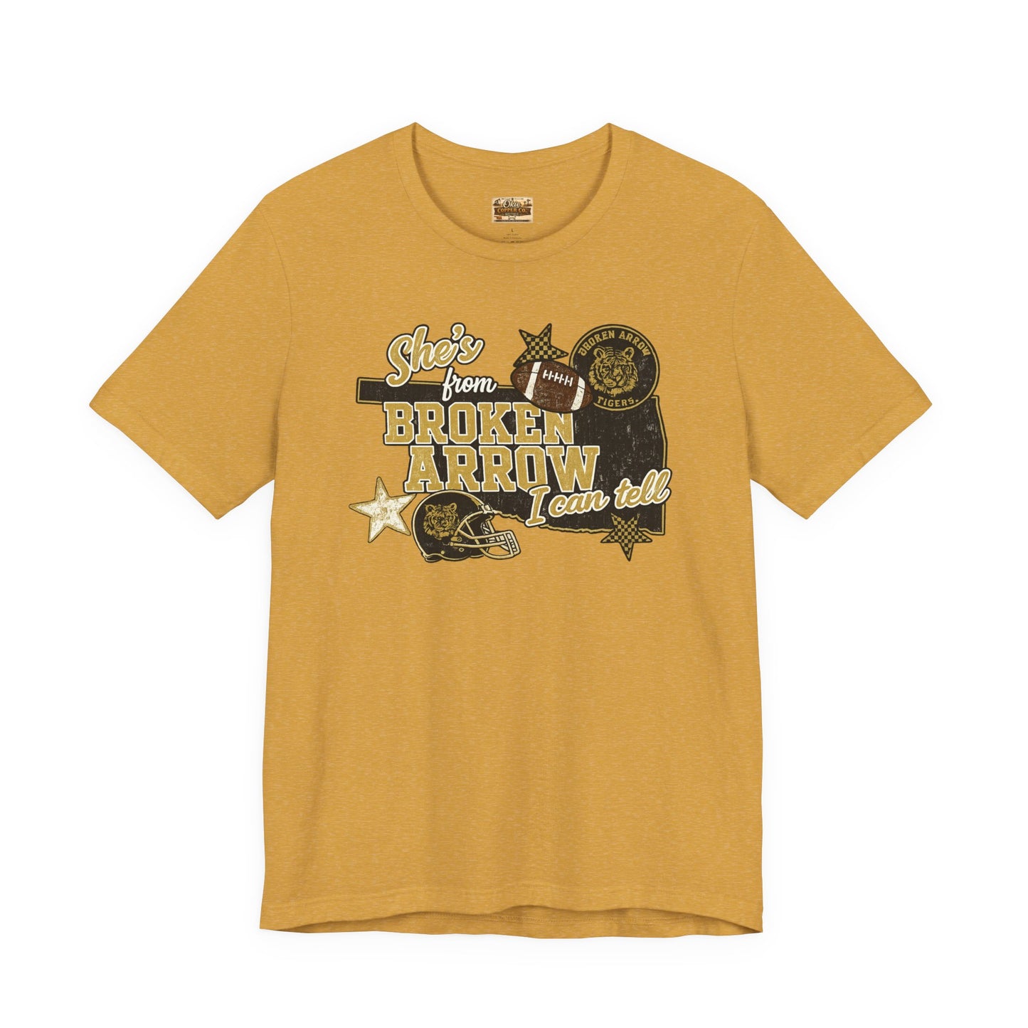 Broken Arrow Oklahoma Retro Graphic Tee — "Stars From Broken Arrow" Vintage Style T‑Shirt