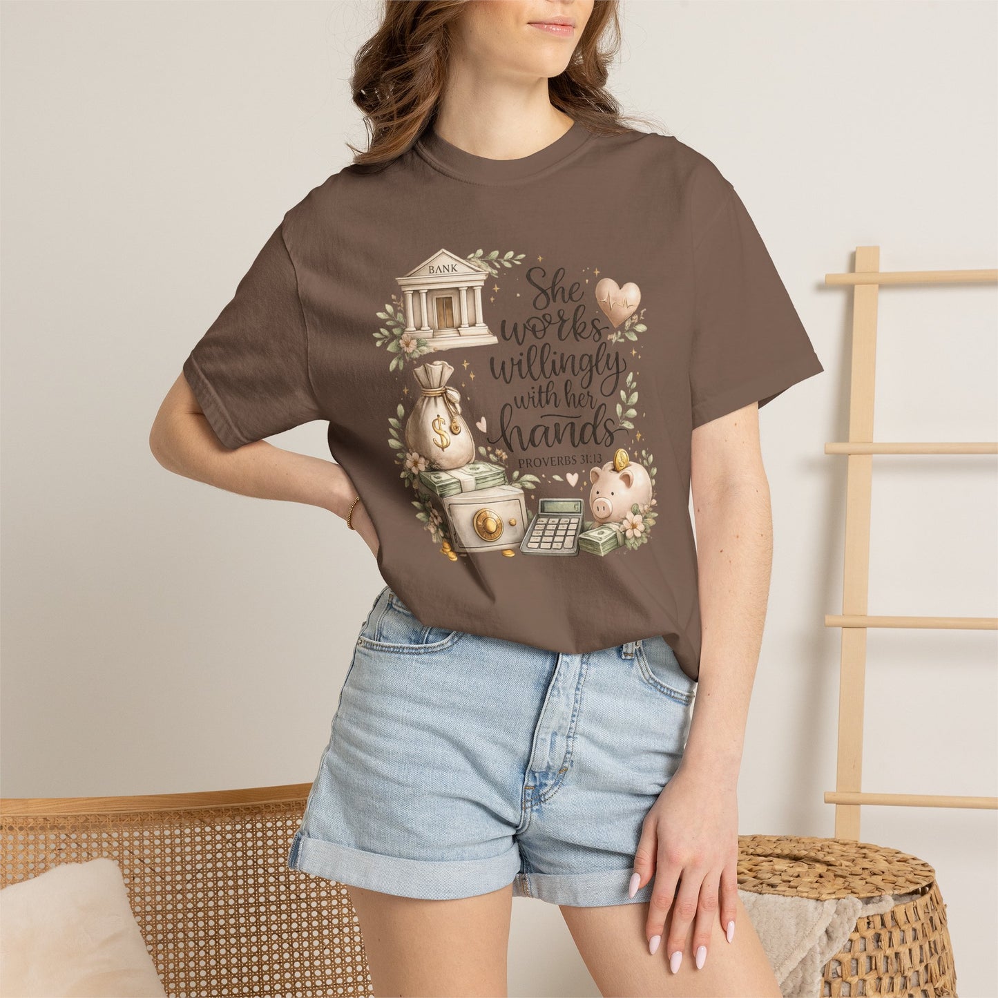 She Works Willingly With Her Hands T-Shirt — Banker