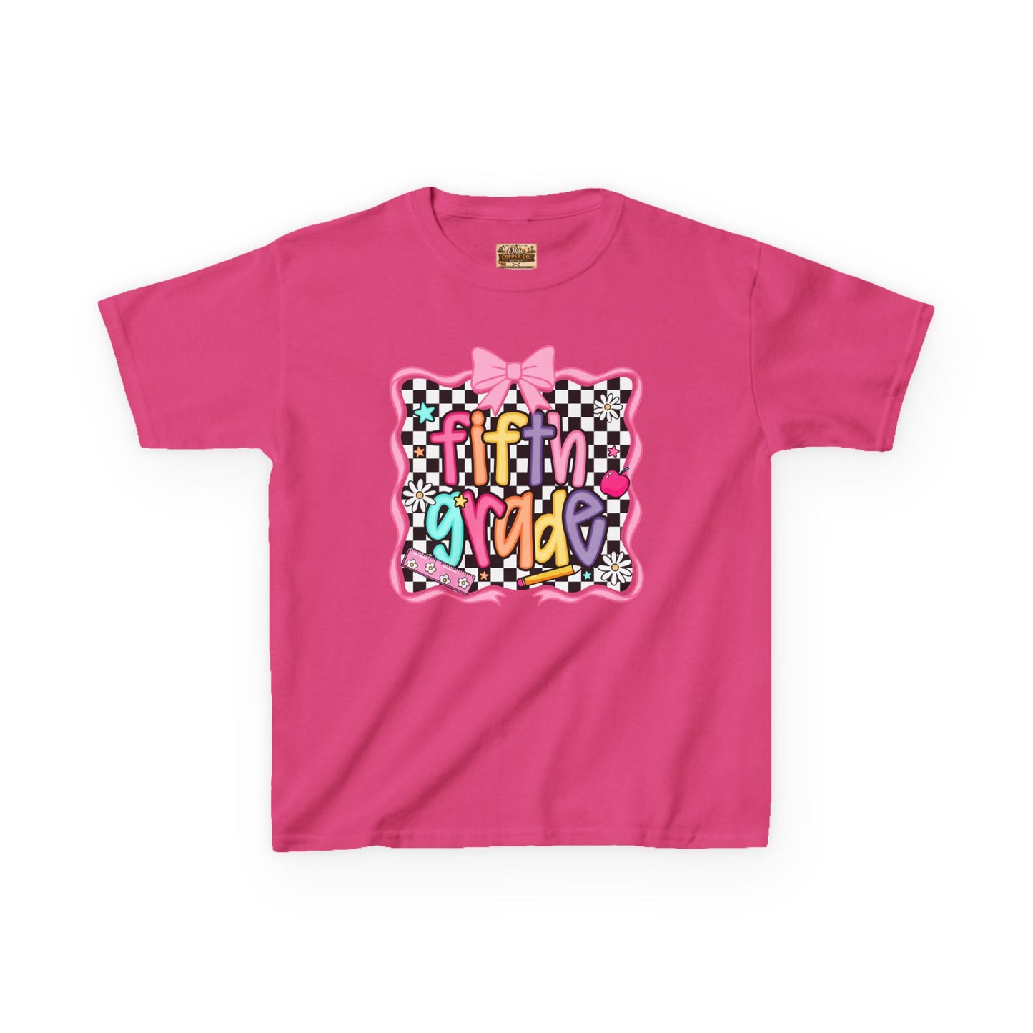 Fifth Grade Kids T‑Shirt — Colorful Back‑to‑School Design