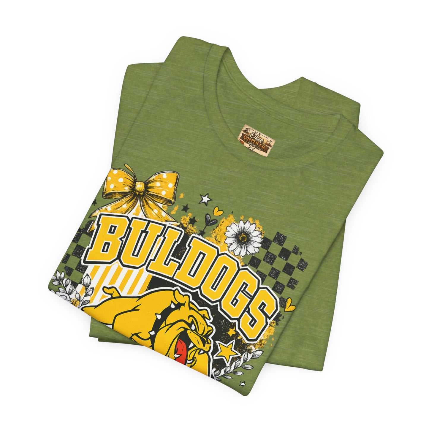 Bulldogs Pride T-Shirt – Yellow Mascot Graphic Tee