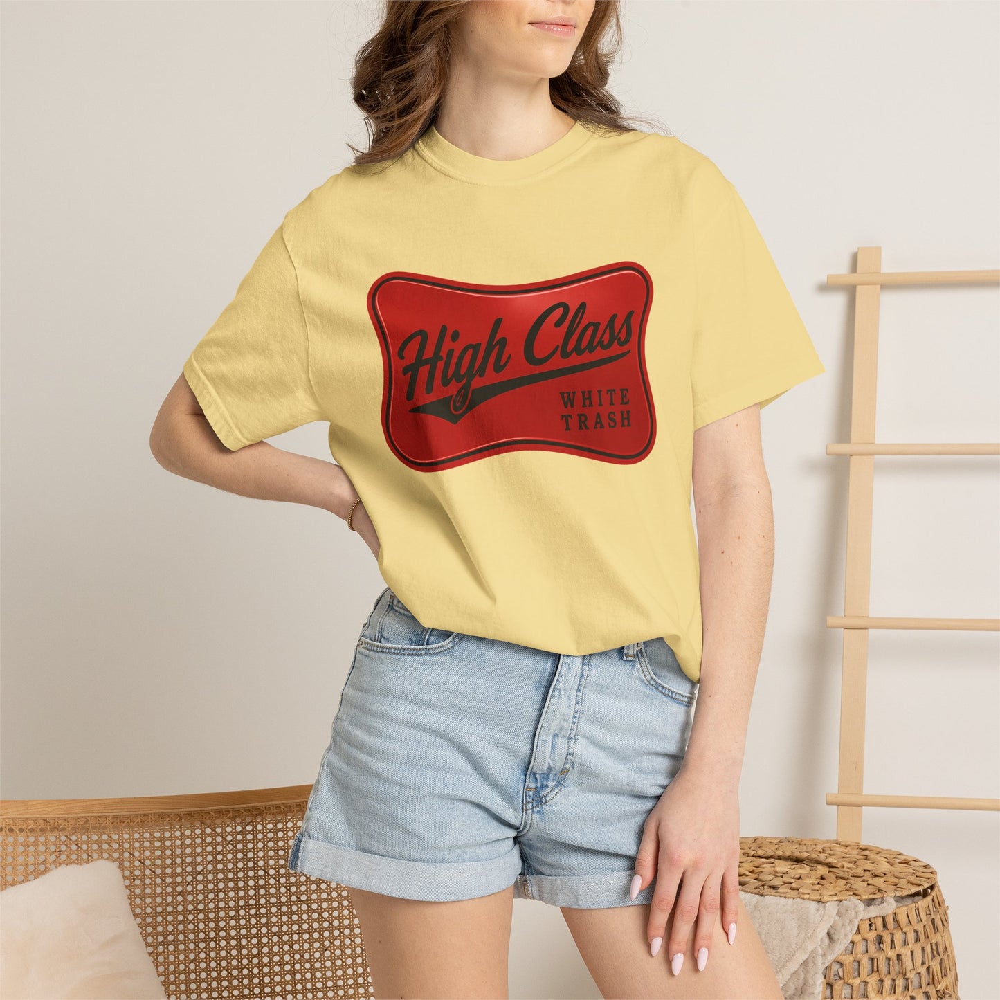 T-Shirt — "High Class White Trash" Retro Logo
