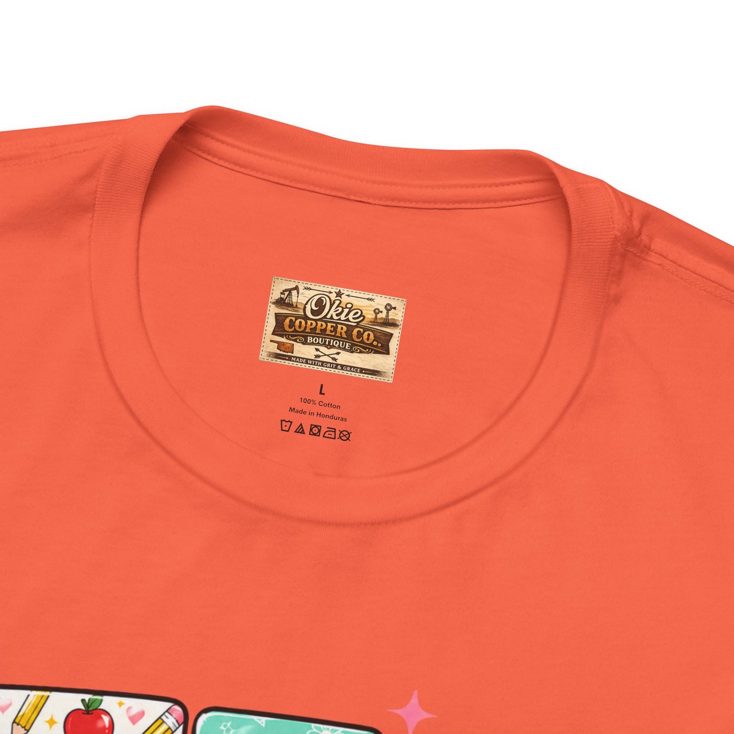 Teacher Floral Bow T-Shirt — Cute 'Teach er' Colorful School Shirt for Teachers
