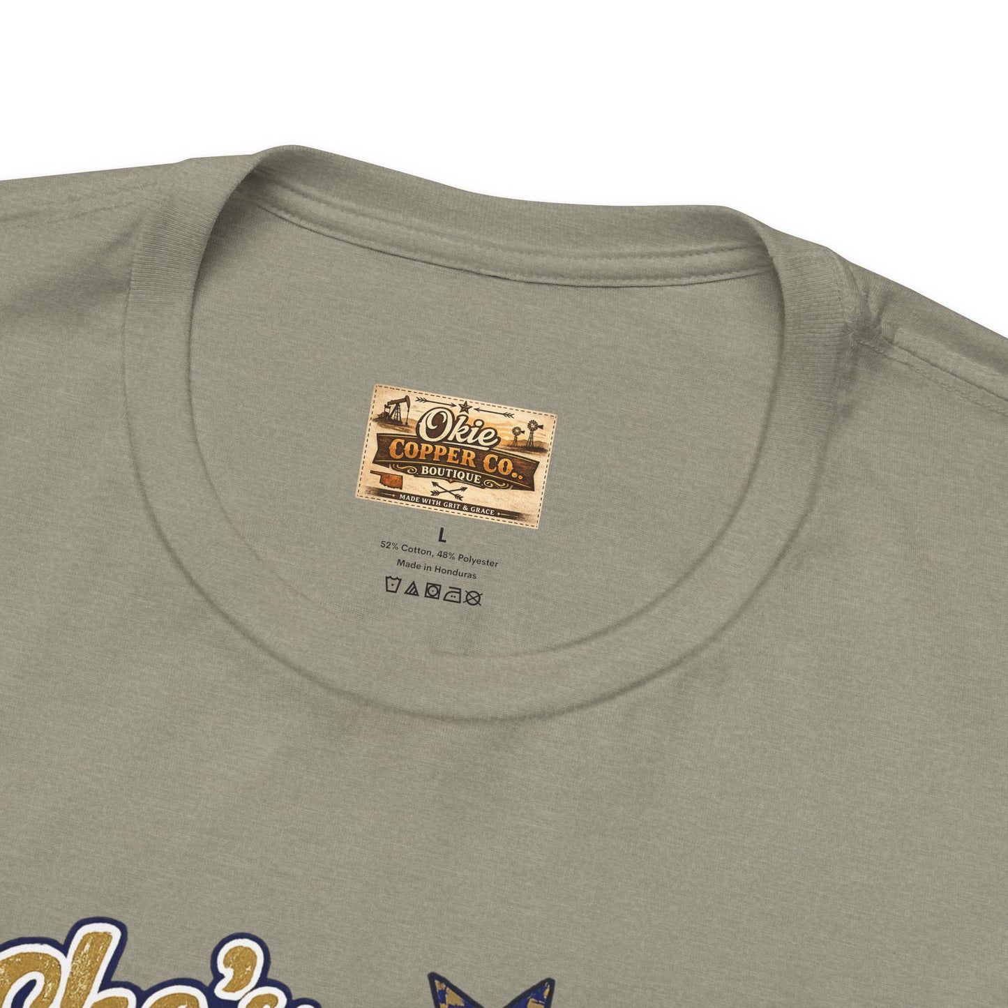 Oologah Team Tee — "Stay from Oologah Teamster" Vintage Football Graphic T-Shirt