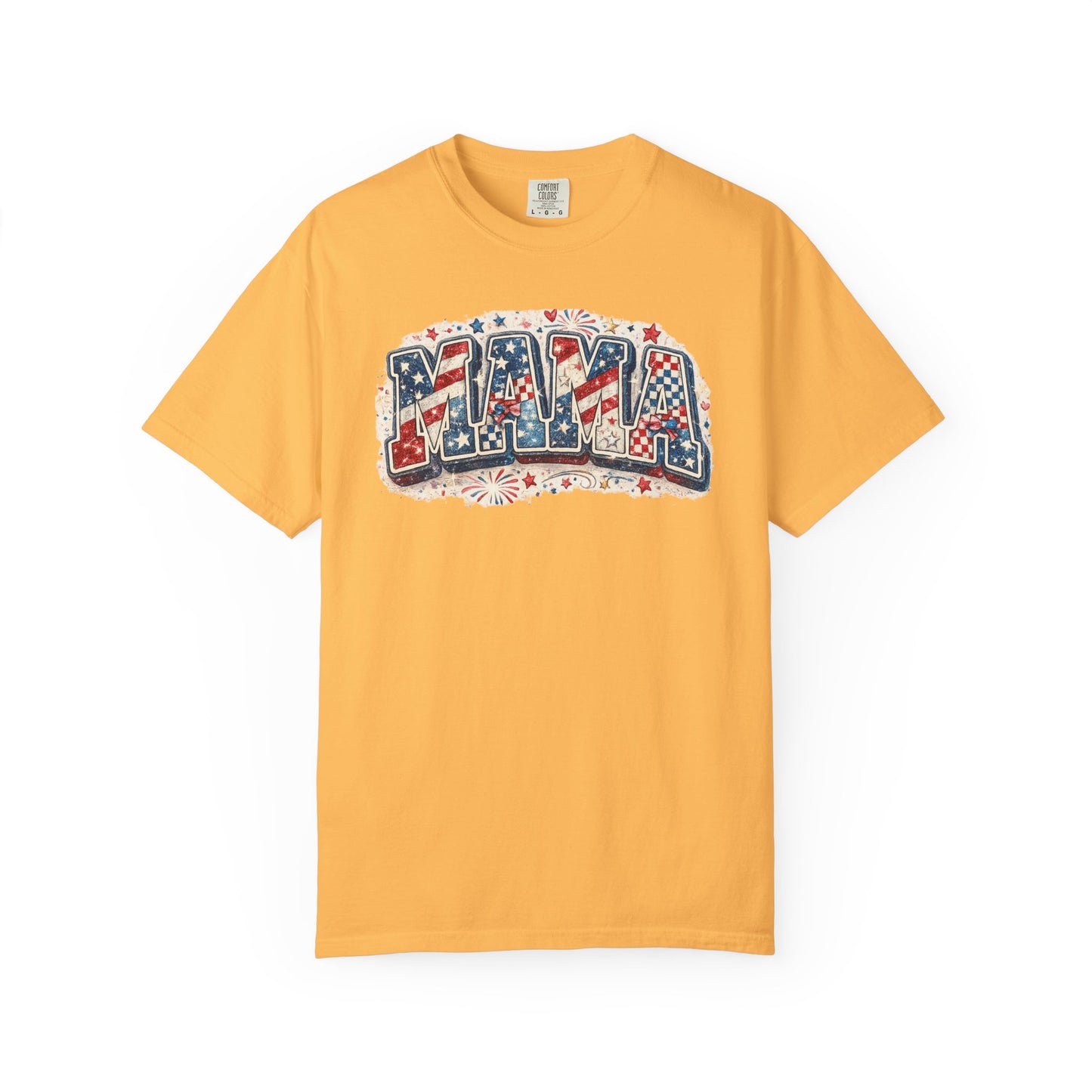 Mama Patriotic T-Shirt — Red White Blue Americana Graphic Tee