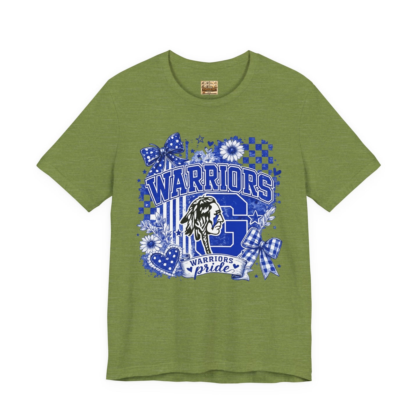 Warriors Pride Graphic Tee — School Spirit Warrior Mascot T-Shirt