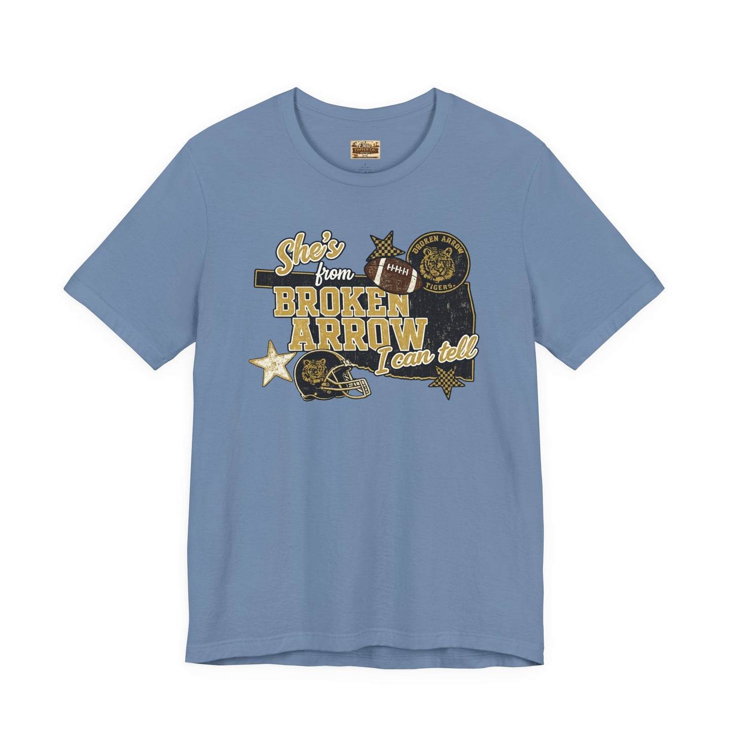 Broken Arrow Oklahoma Retro Graphic Tee — "Stars From Broken Arrow" Vintage Style T‑Shirt