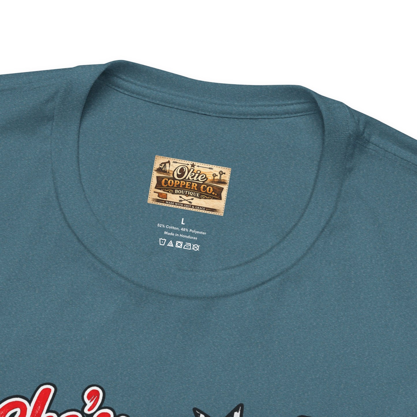 Okmulgee Cardinals Football Tee — She’s From Okmulgee Design