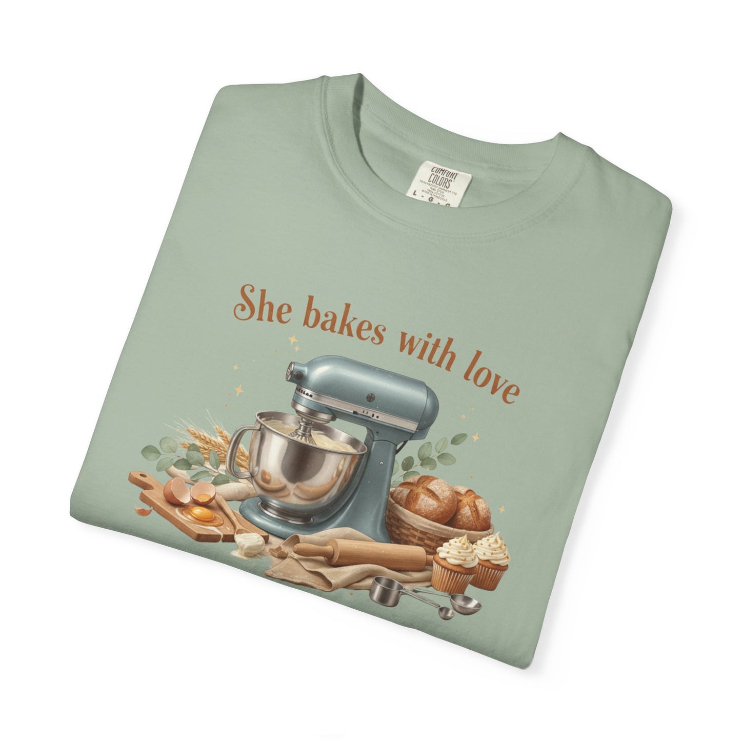 Baker’s Grace T-Shirt – "She bakes with love and serves with grace" Kitchen Tee