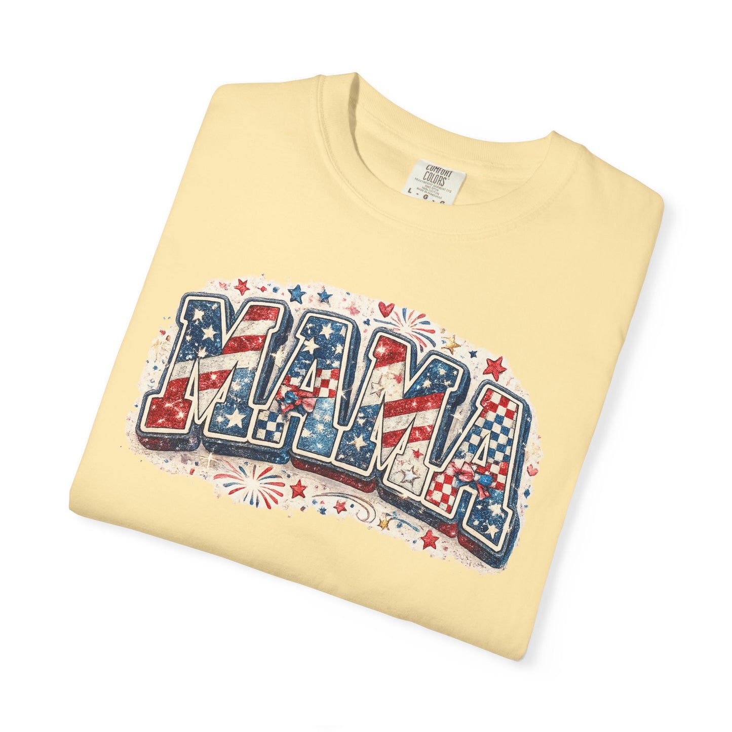 Mama Patriotic T-Shirt — Red White Blue Americana Graphic Tee
