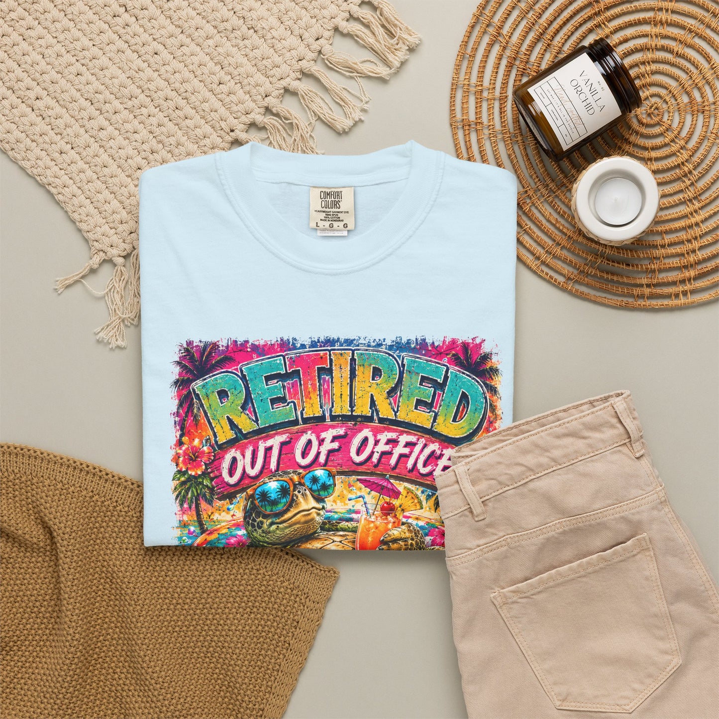 Retired Out of Office For Good T-Shirt — Funny Retirement Turtle Tee