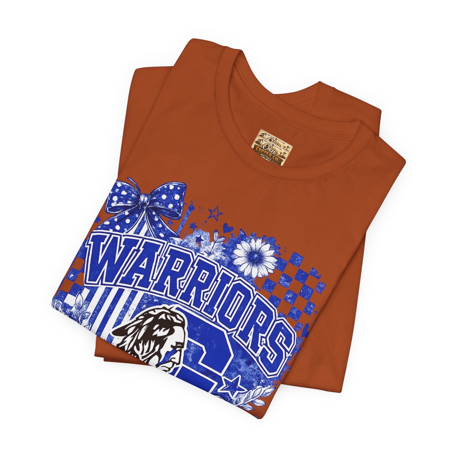 Warriors Pride Graphic Tee — School Spirit Warrior Mascot T-Shirt