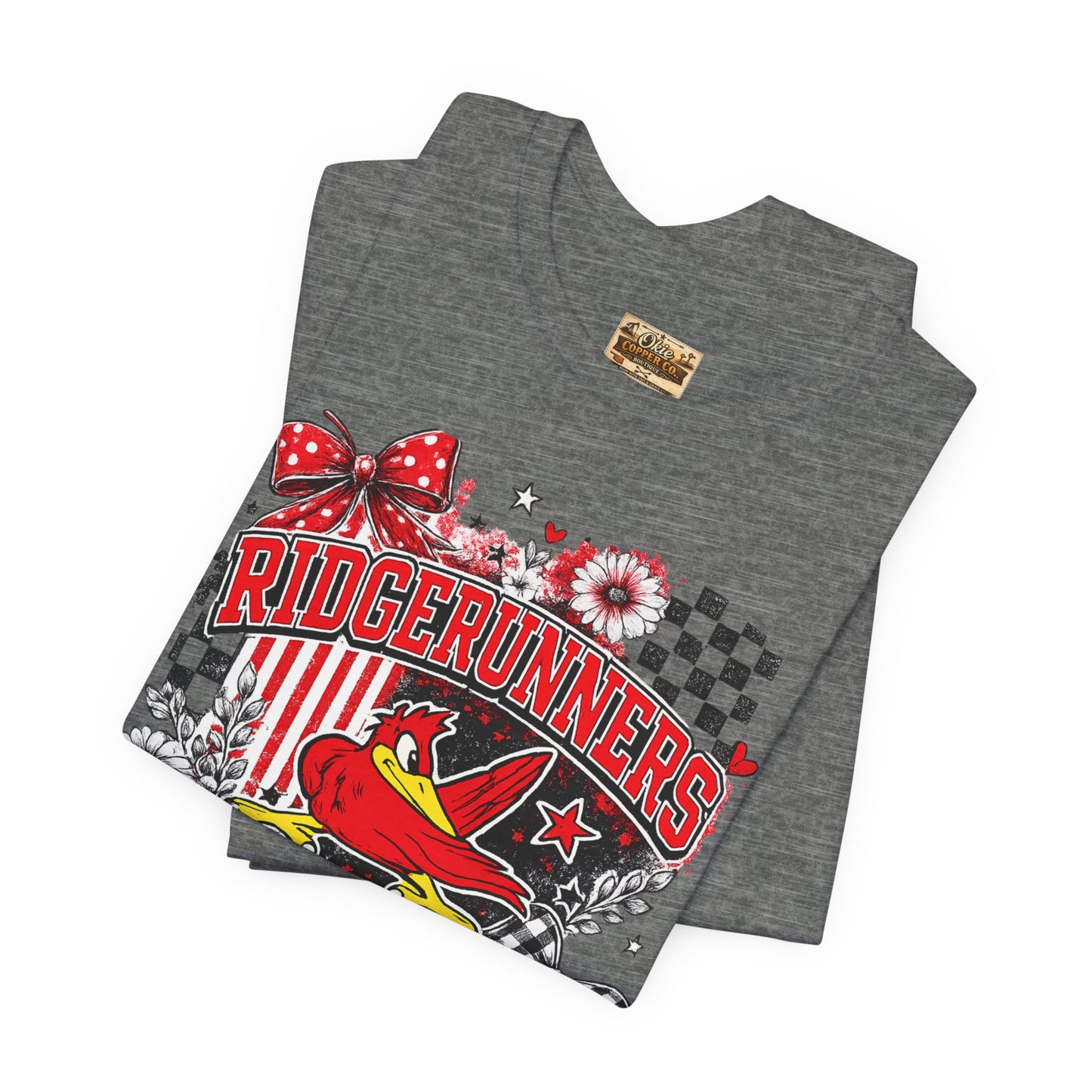 Ridgerunners Pride T-Shirt — School Mascot Red & Black Graphic Tee