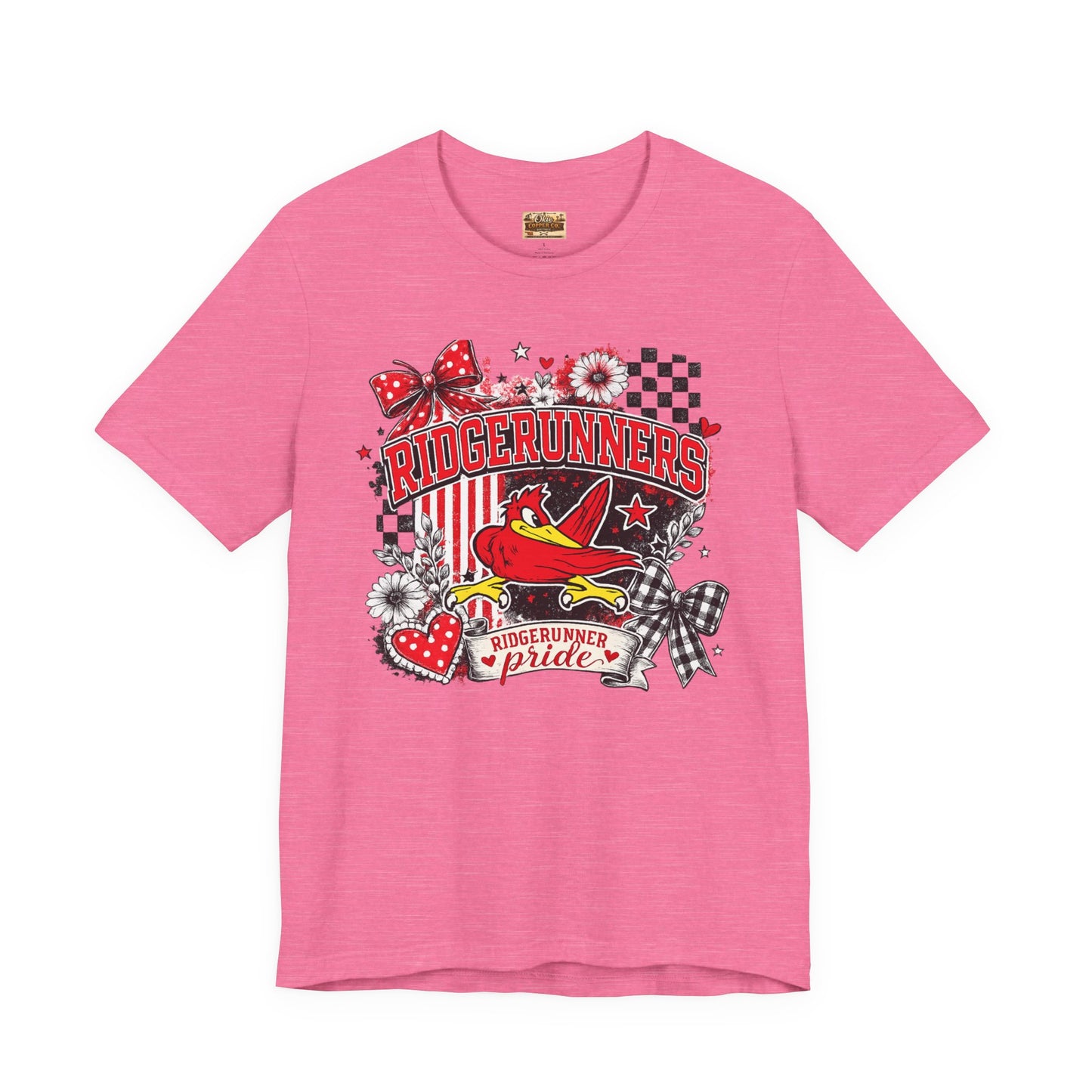 Ridgerunners Pride T-Shirt — School Mascot Red & Black Graphic Tee