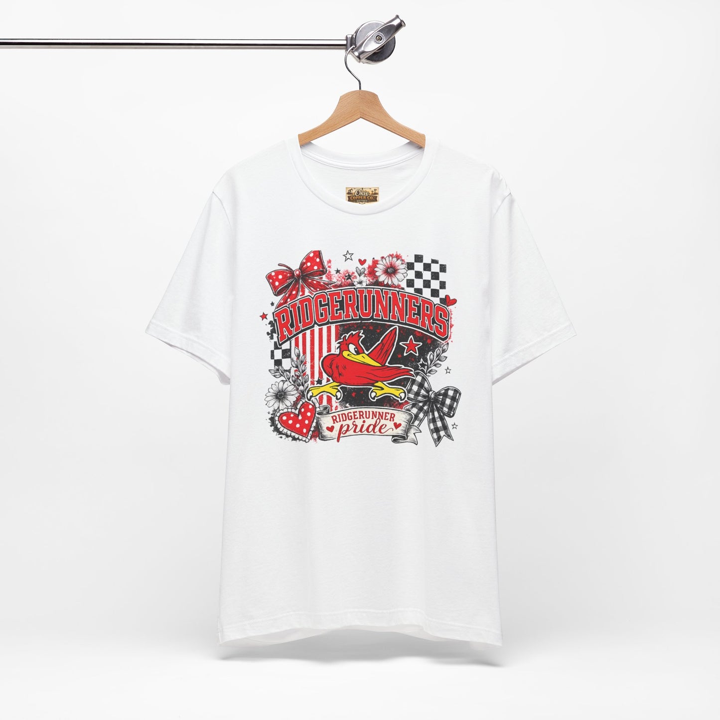 Ridgerunners Pride T-Shirt — School Mascot Red & Black Graphic Tee