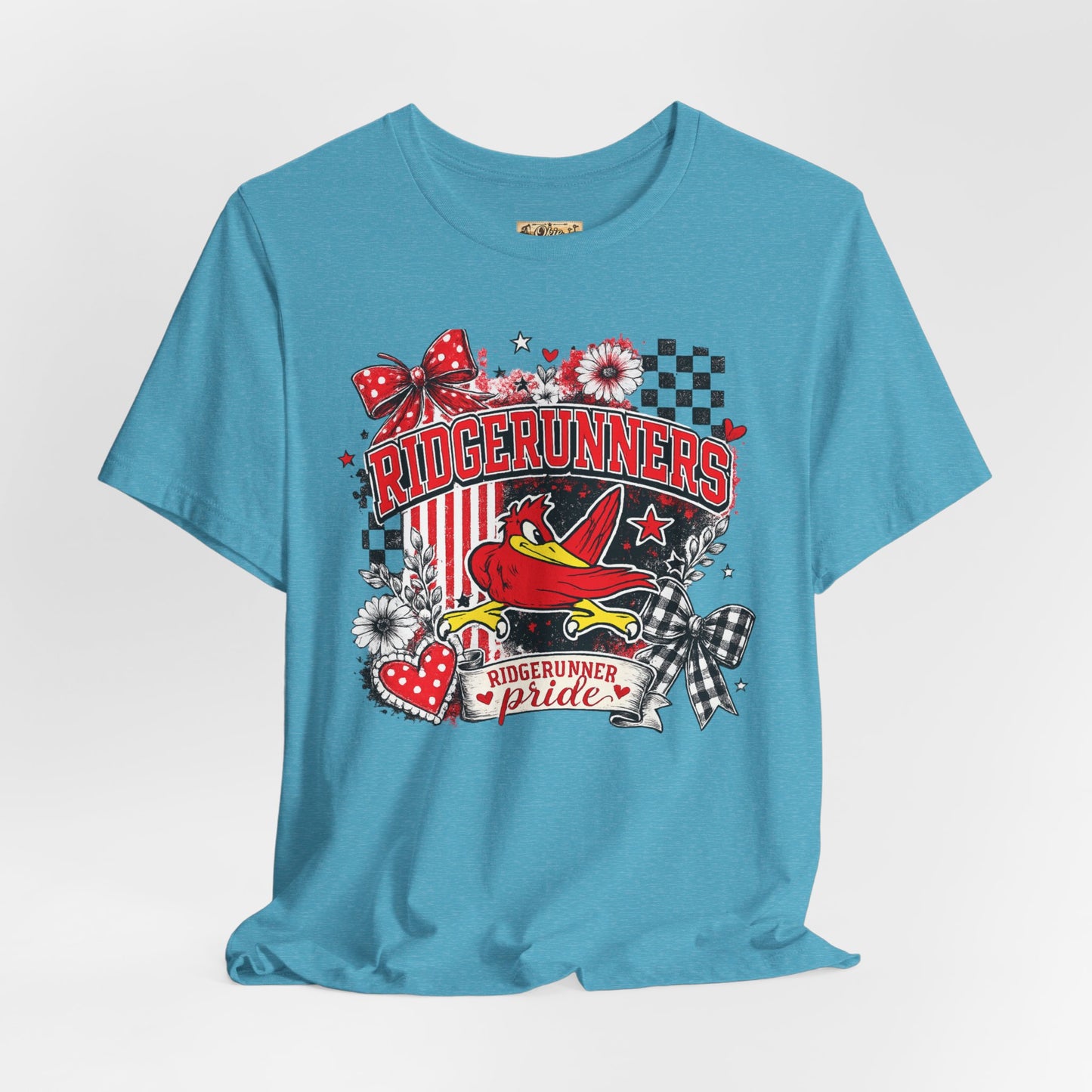 Ridgerunners Pride T-Shirt — School Mascot Red & Black Graphic Tee