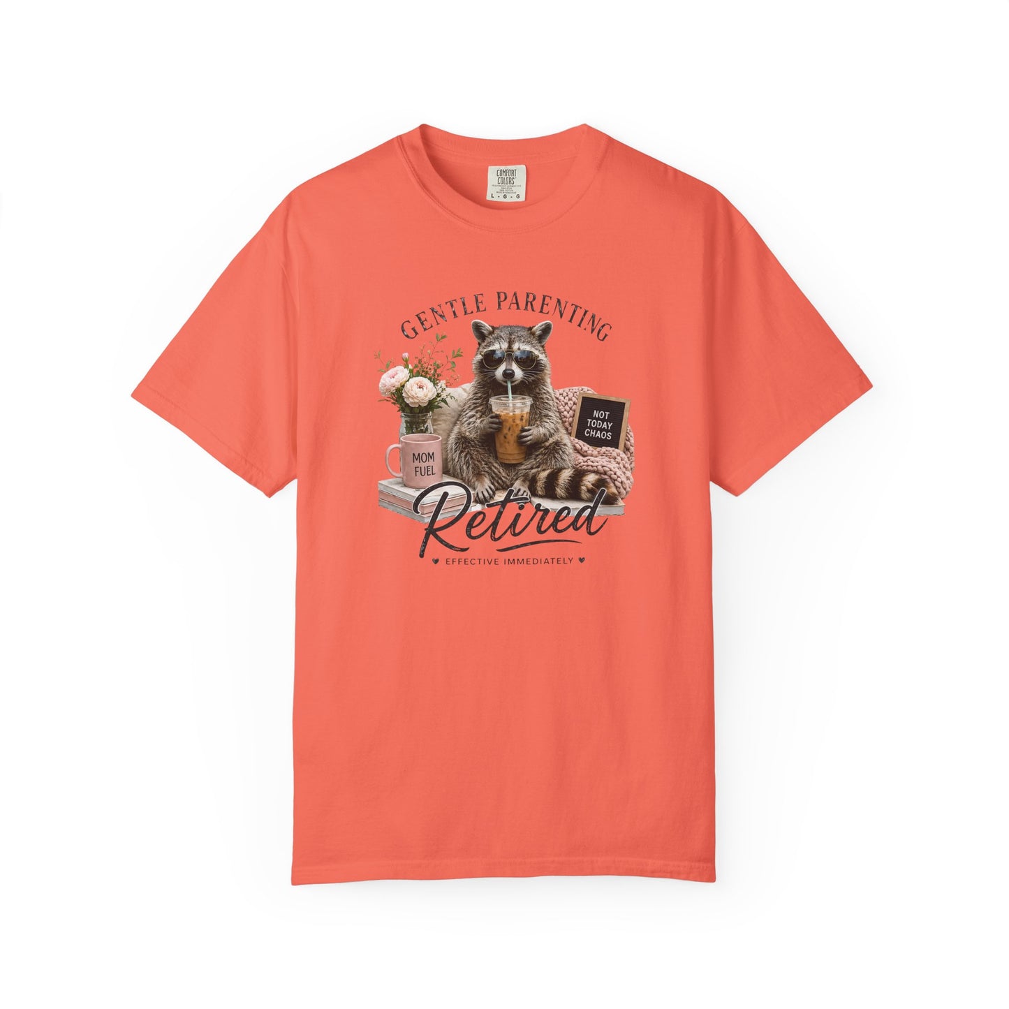Retired Gentle Parenting Raccoon T-Shirt