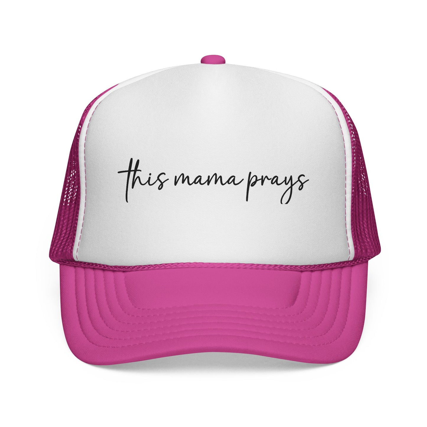 This Mama Prays Trucker Cap — Religious Mom Prayer Hat