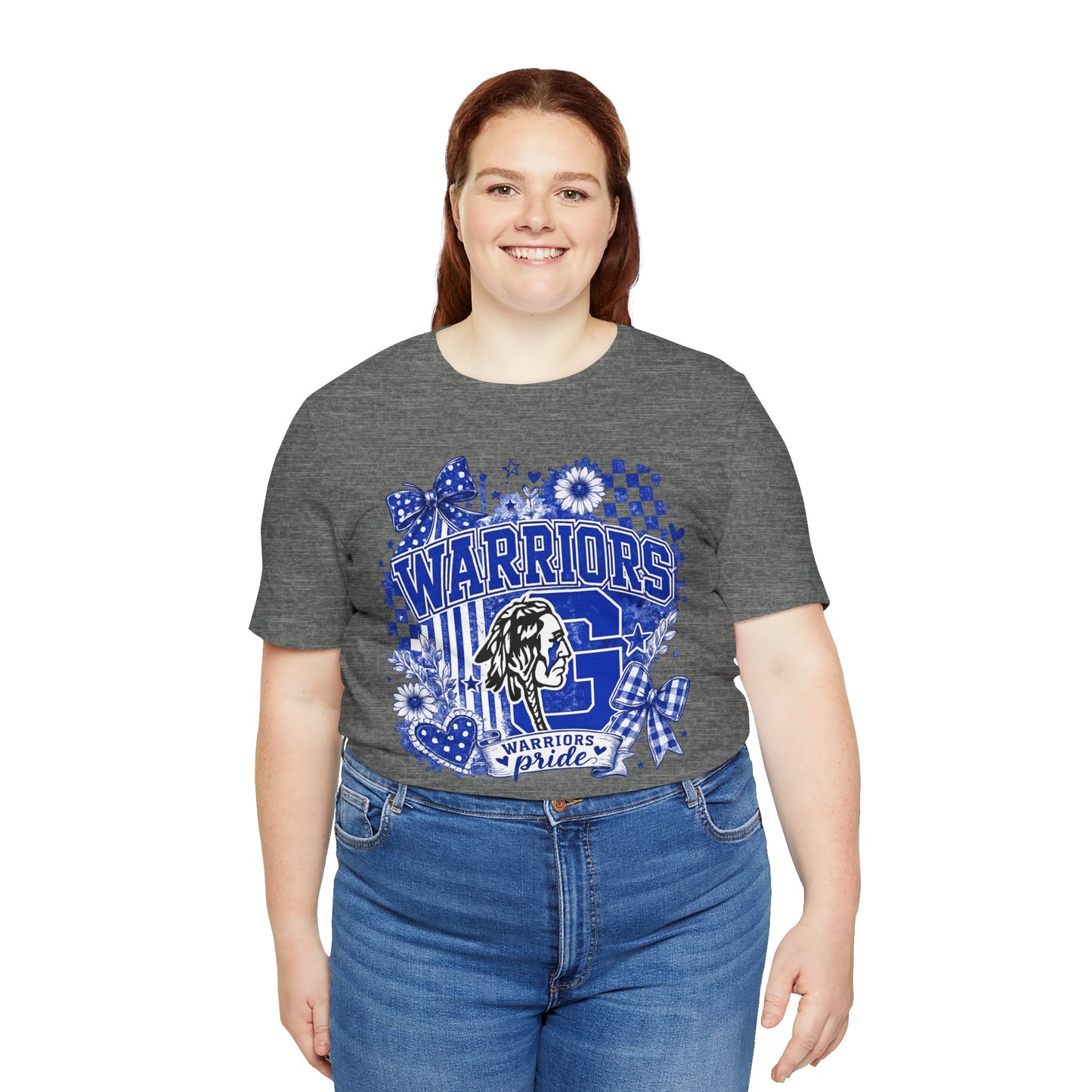 Warriors Pride Graphic Tee — School Spirit Warrior Mascot T-Shirt