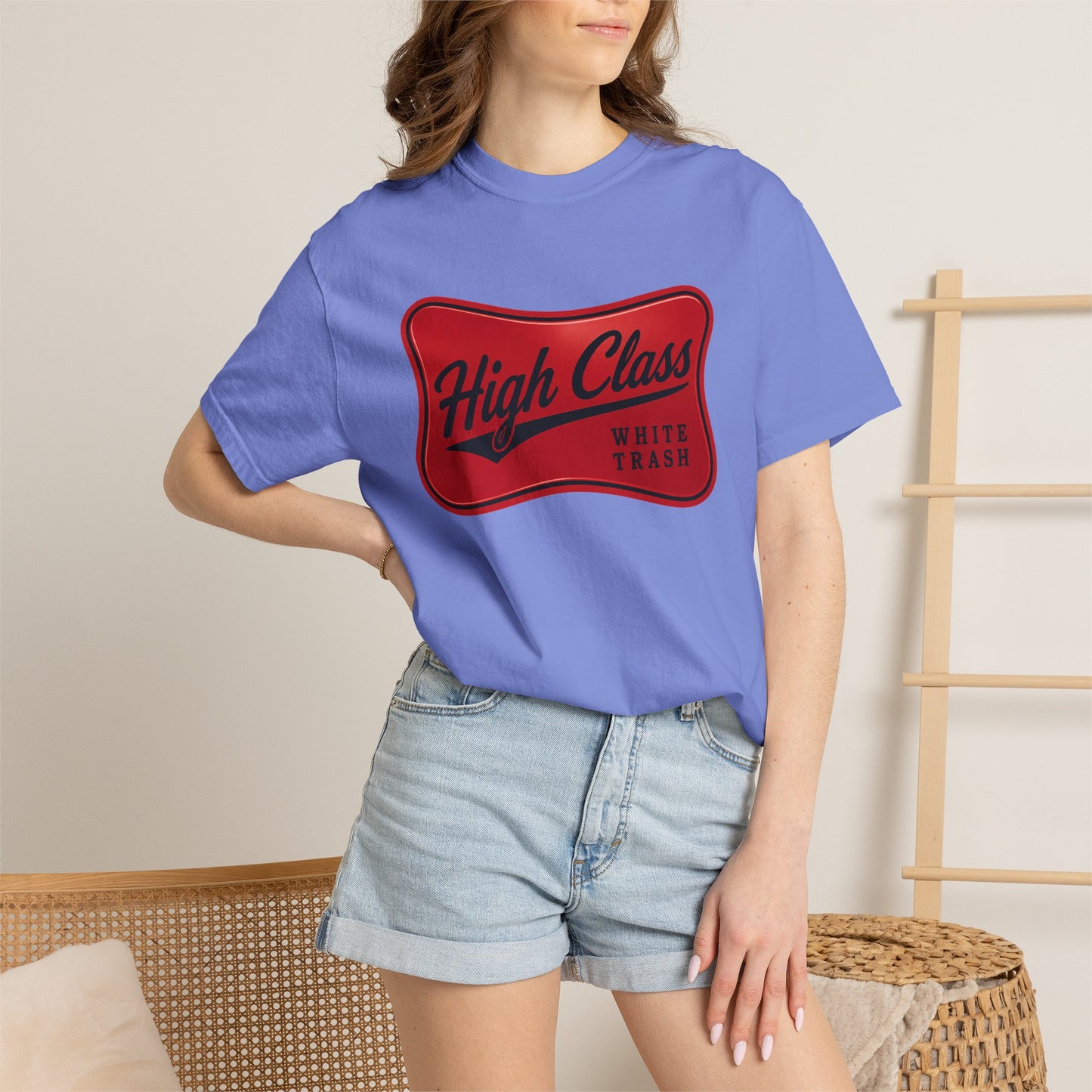 T-Shirt — "High Class White Trash" Retro Logo