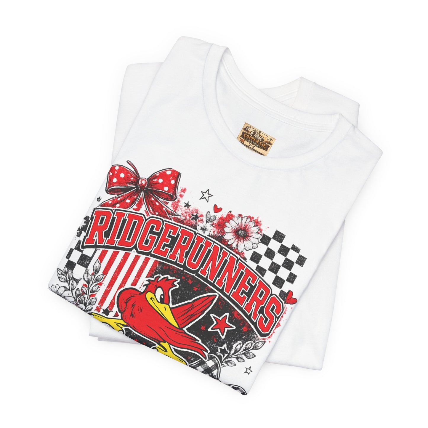 Ridgerunners Pride T-Shirt — School Mascot Red & Black Graphic Tee