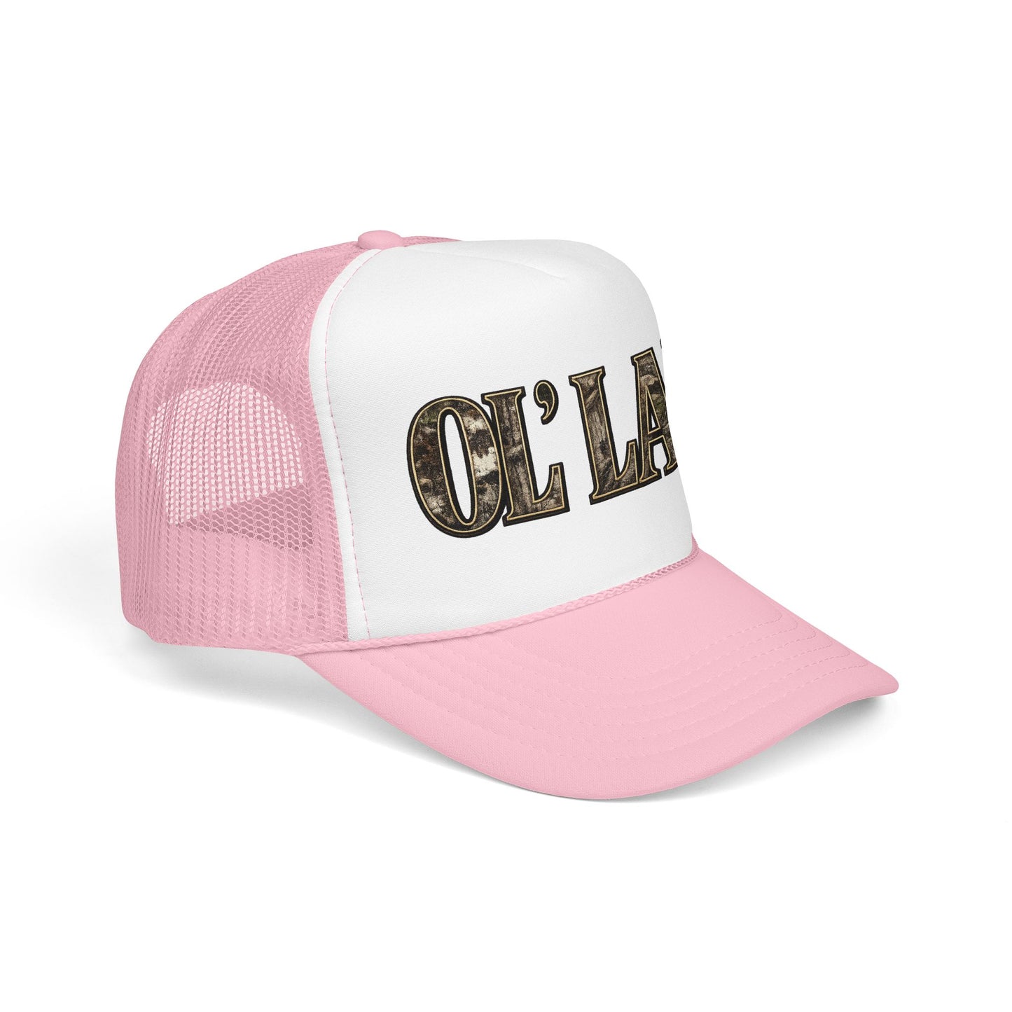 Ol' Lady Trucker Hat — Vintage Rustic Foam Cap for Country Style