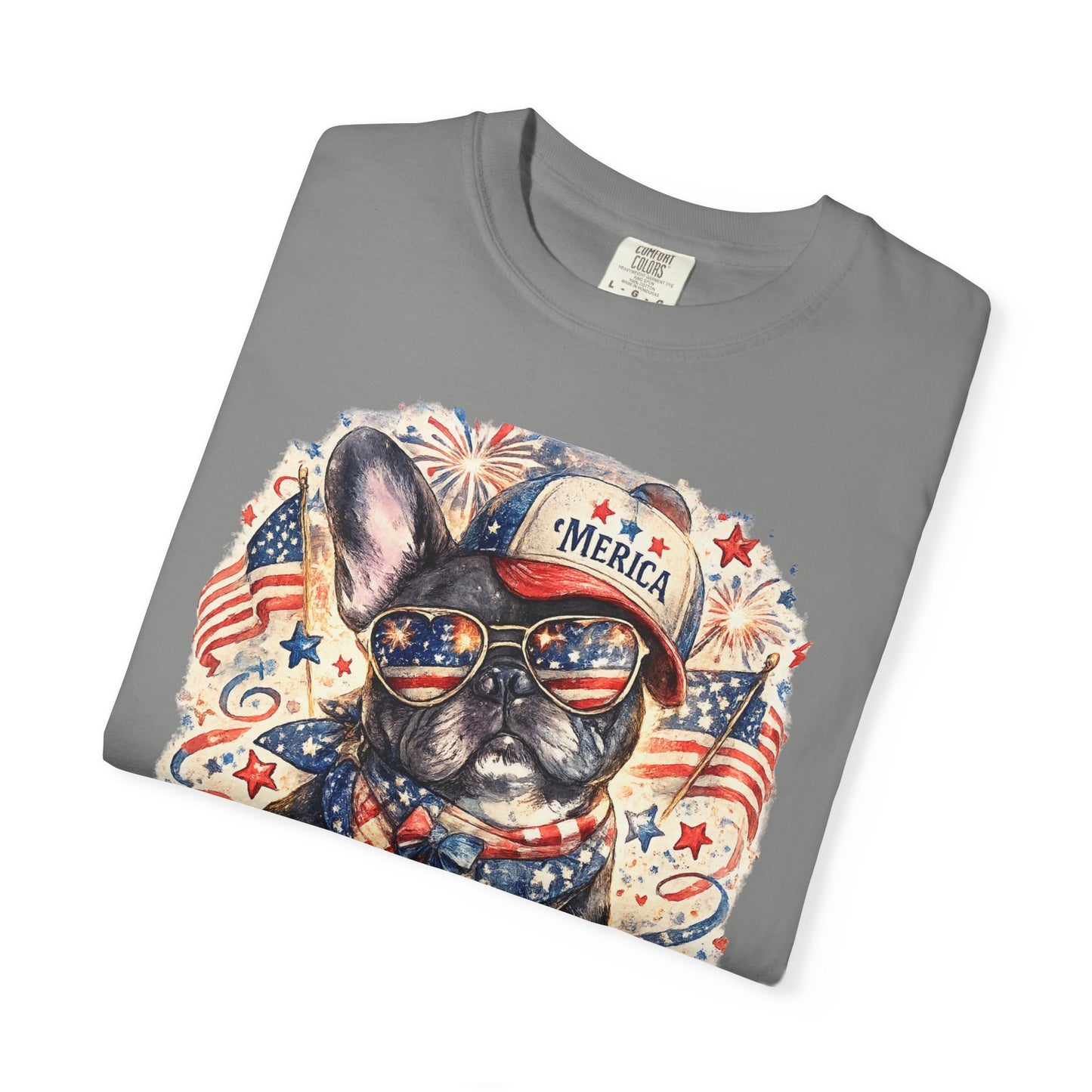 'Merica Patriotic French Bulldog T-Shirt