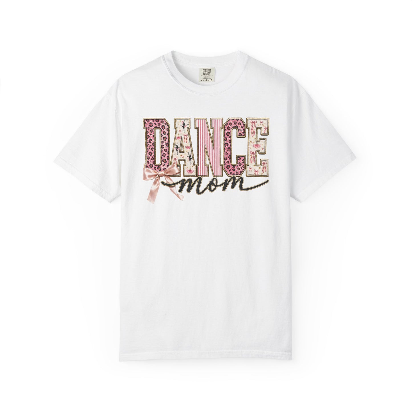 Dance Mom T-Shirt — Leopard Ballet Ribbon Graphic Tee