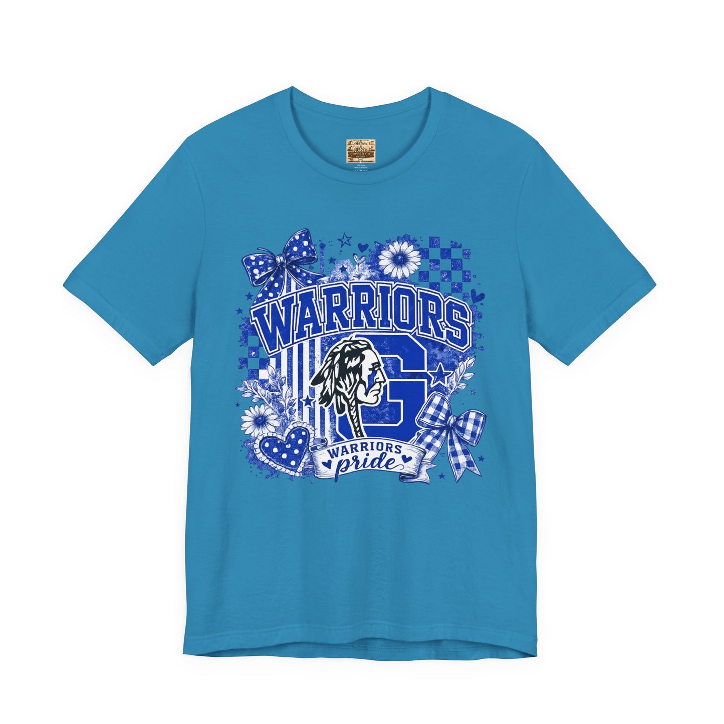 Warriors Pride Graphic Tee — School Spirit Warrior Mascot T-Shirt