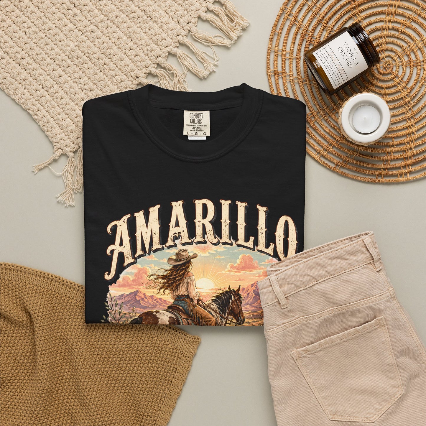 Amarillo By Morning Cowboy T-Shirt — Western Rodeo Graphic Tee