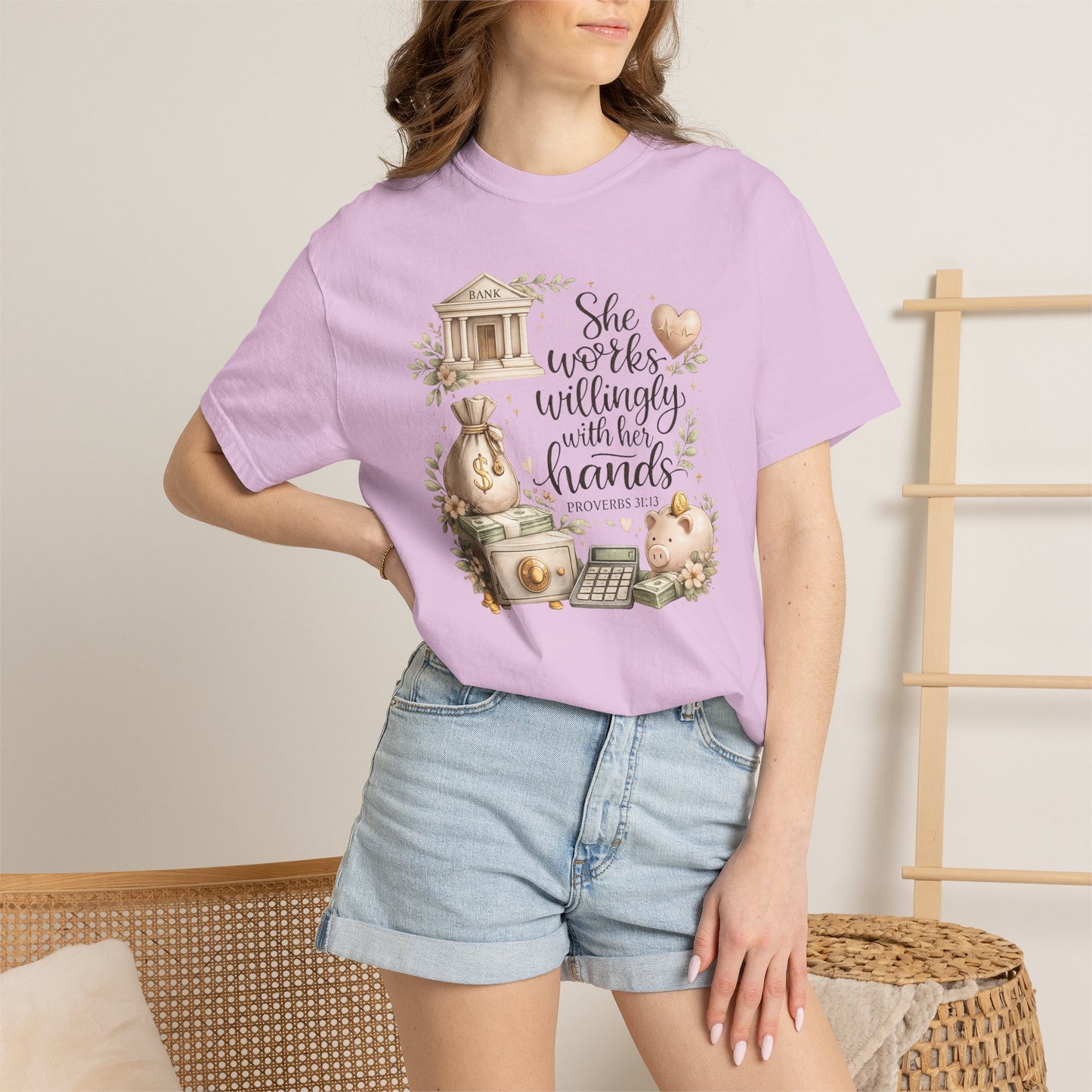 She Works Willingly With Her Hands T-Shirt — Banker