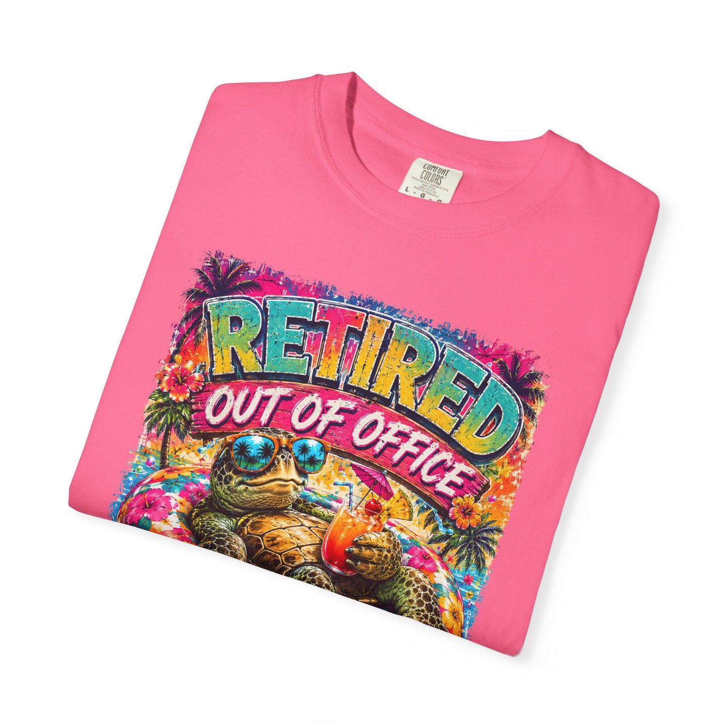 Retired Out of Office For Good T-Shirt — Funny Retirement Turtle Tee