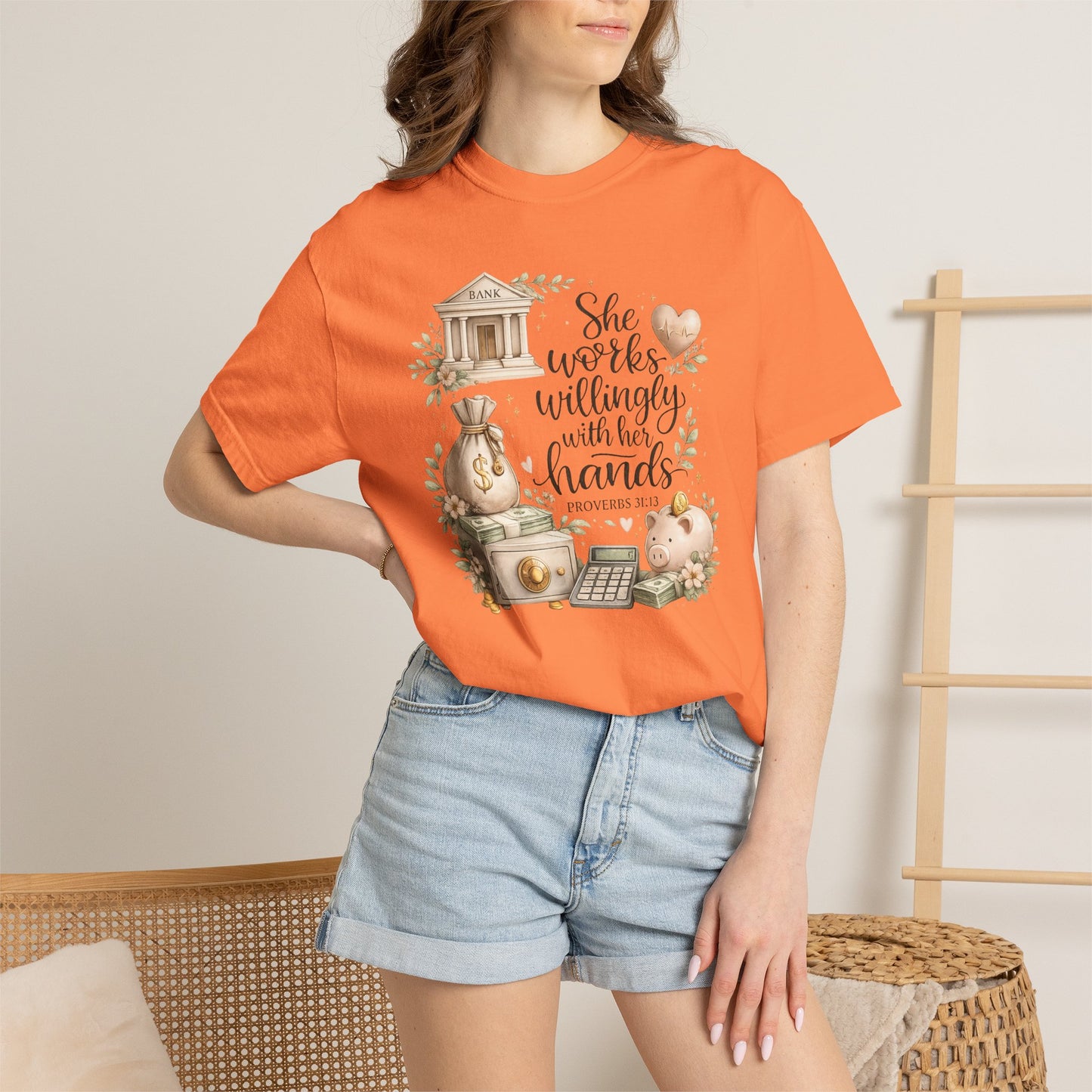 She Works Willingly With Her Hands T-Shirt — Banker