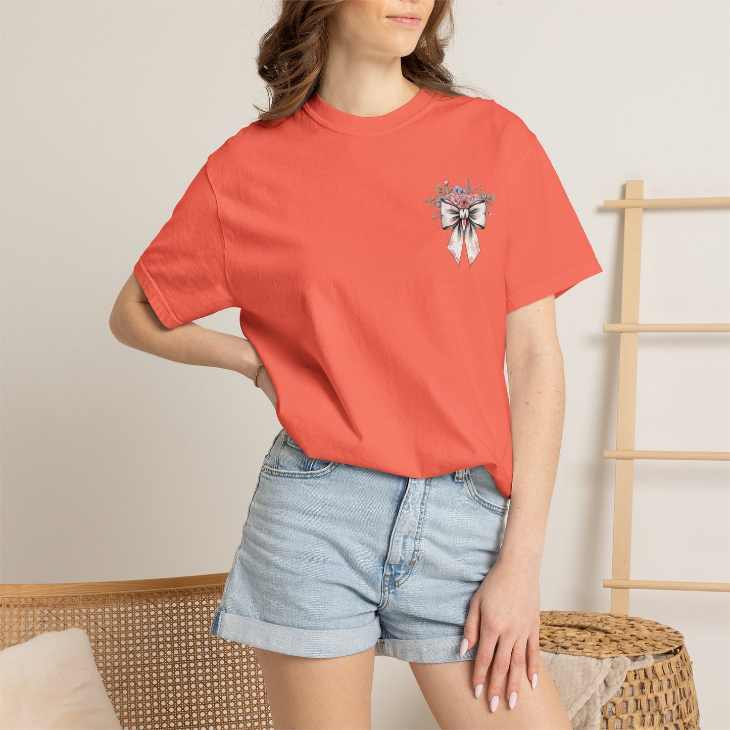 She Is Worthy Floral T-Shirt — Proverbs 31 Inspirational Tee