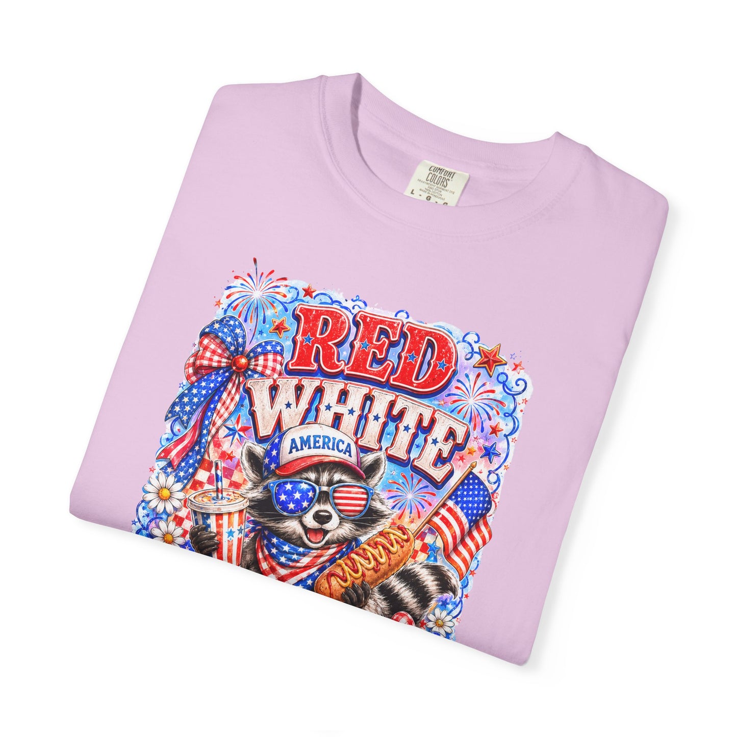 Patriotic "Red White Feral" Graphic T-Shirt