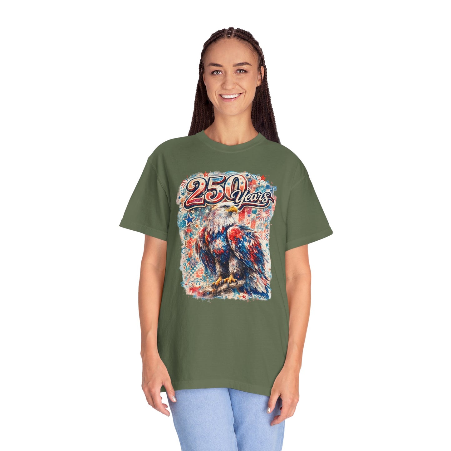 250 Years Eagle T-Shirt — Patriotic Anniversary Graphic Tee