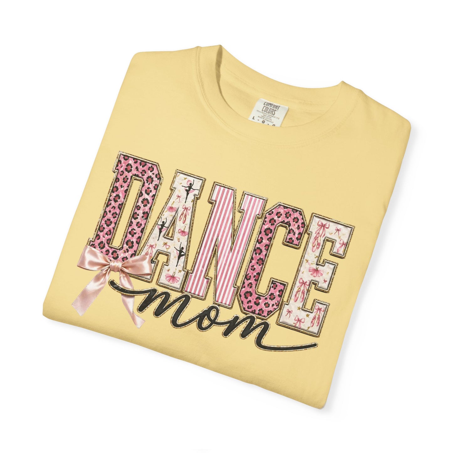 Dance Mom T-Shirt — Leopard Ballet Ribbon Graphic Tee