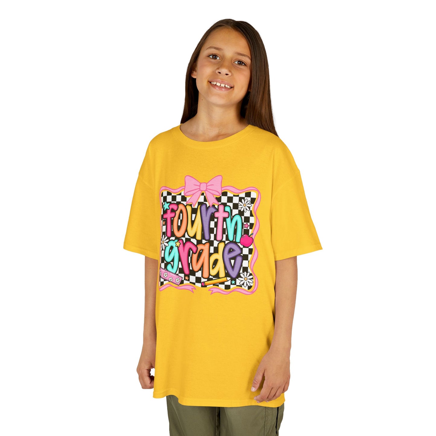 Fourth Grade Kids T‑Shirt – Colorful Back to School Design ("Fourth Grade")