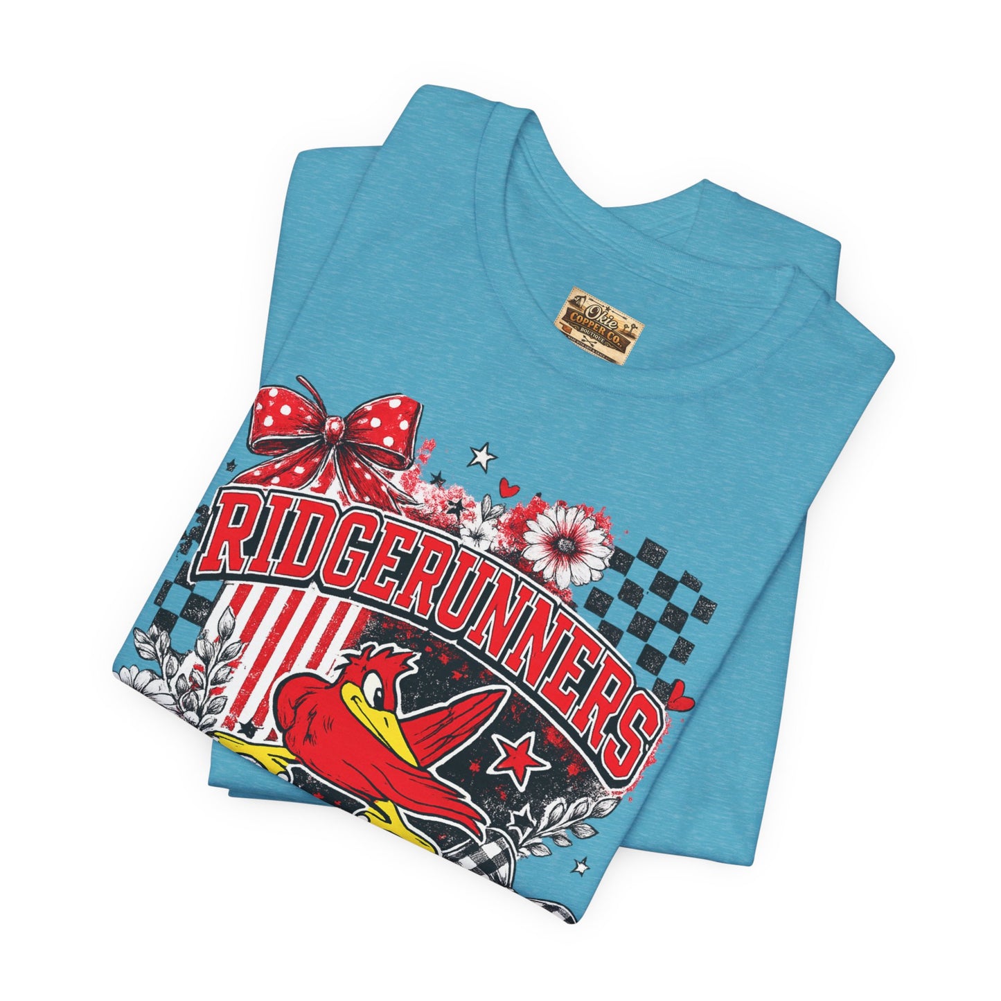 Ridgerunners Pride T-Shirt — School Mascot Red & Black Graphic Tee
