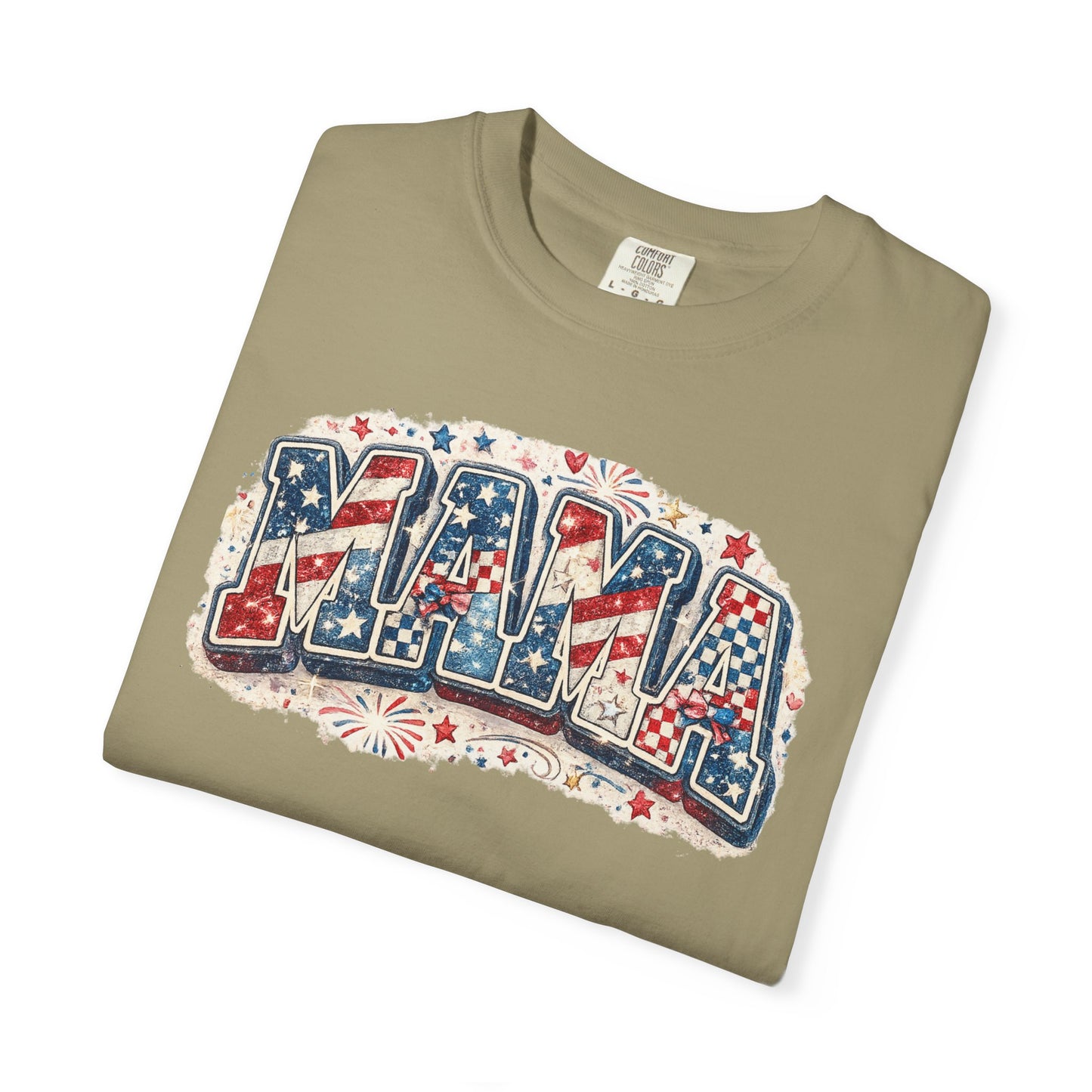 Mama Patriotic T-Shirt — Red White Blue Americana Graphic Tee