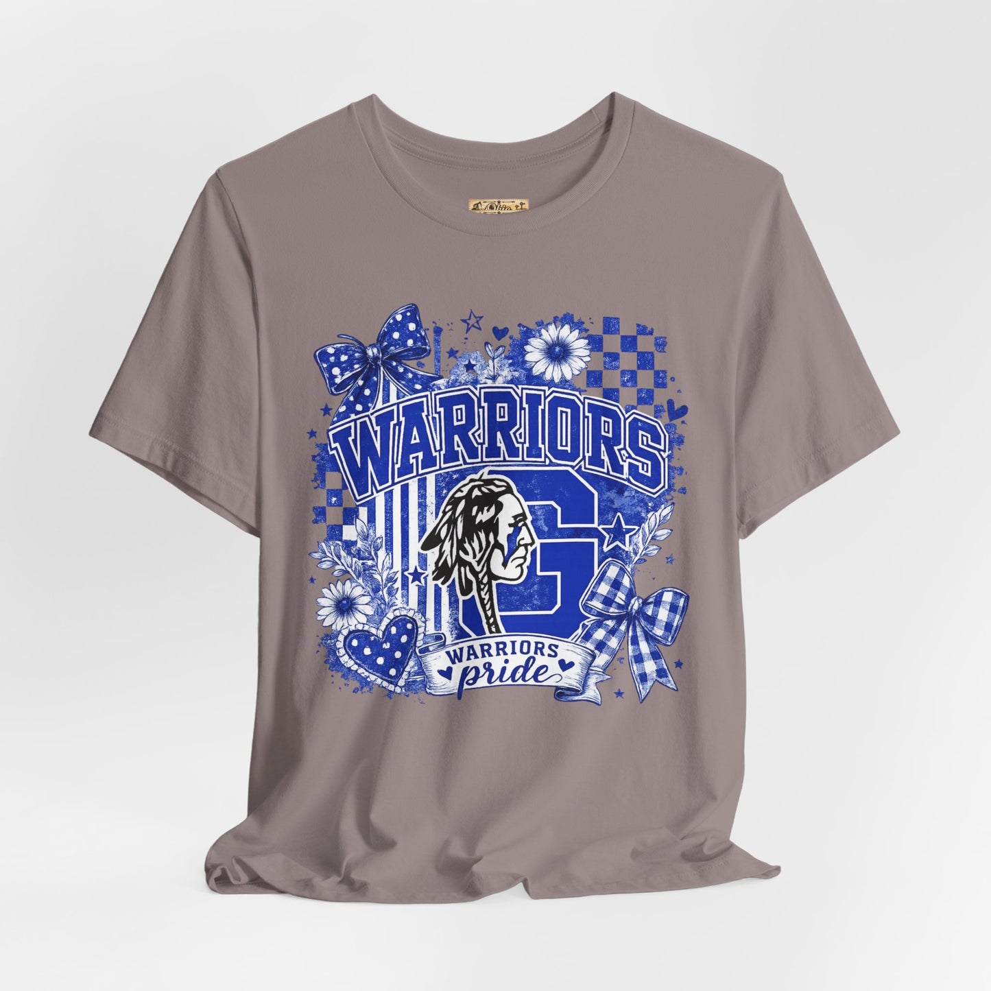 Warriors Pride Graphic Tee — School Spirit Warrior Mascot T-Shirt