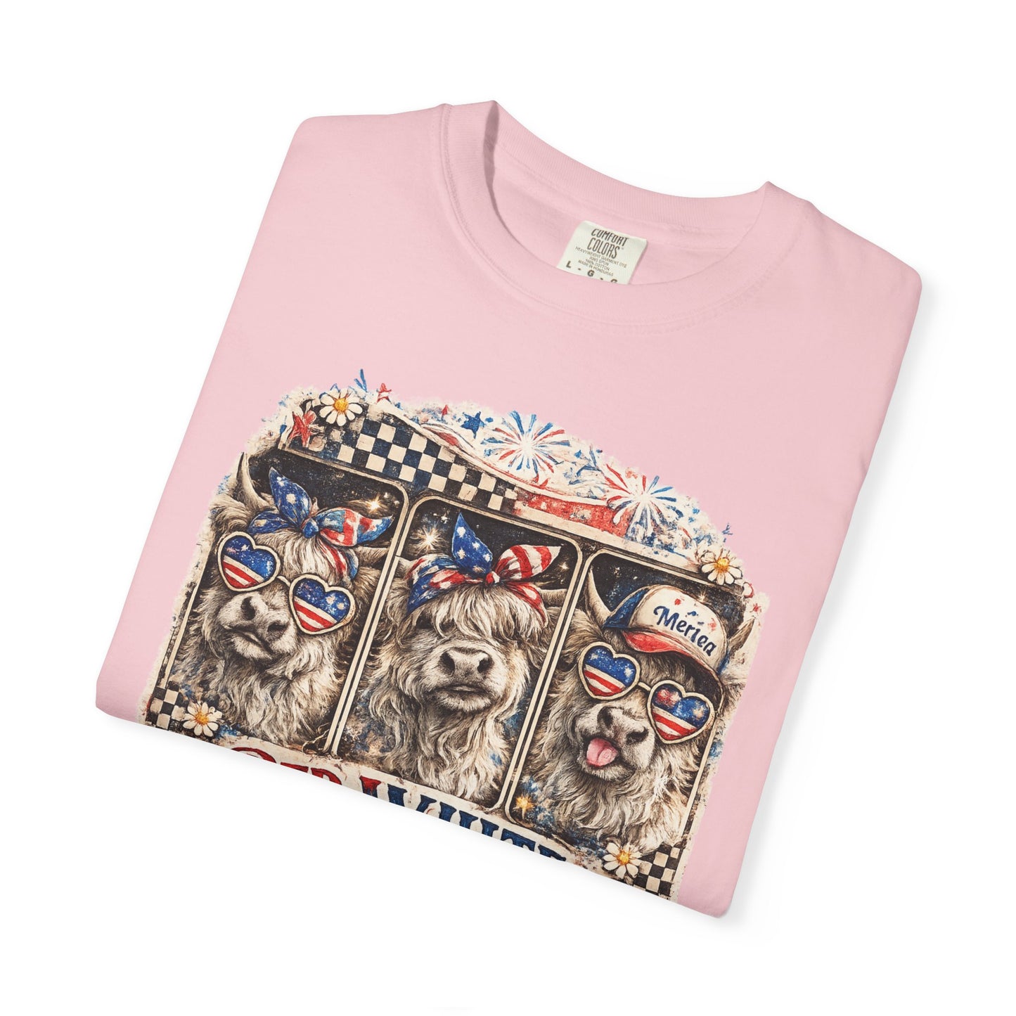Patriotic Dogs "Red, White & Moo-d" T-Shirt