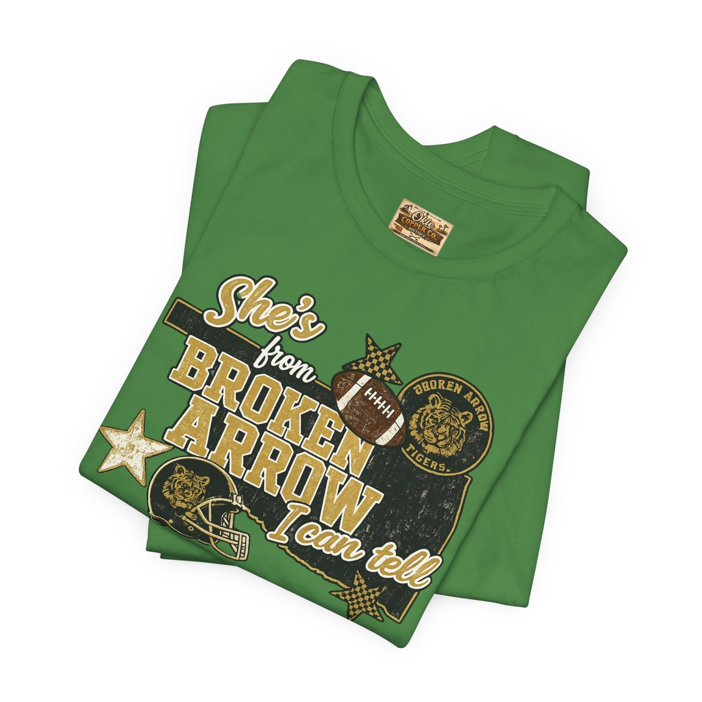 Broken Arrow Oklahoma Retro Graphic Tee — "Stars From Broken Arrow" Vintage Style T‑Shirt