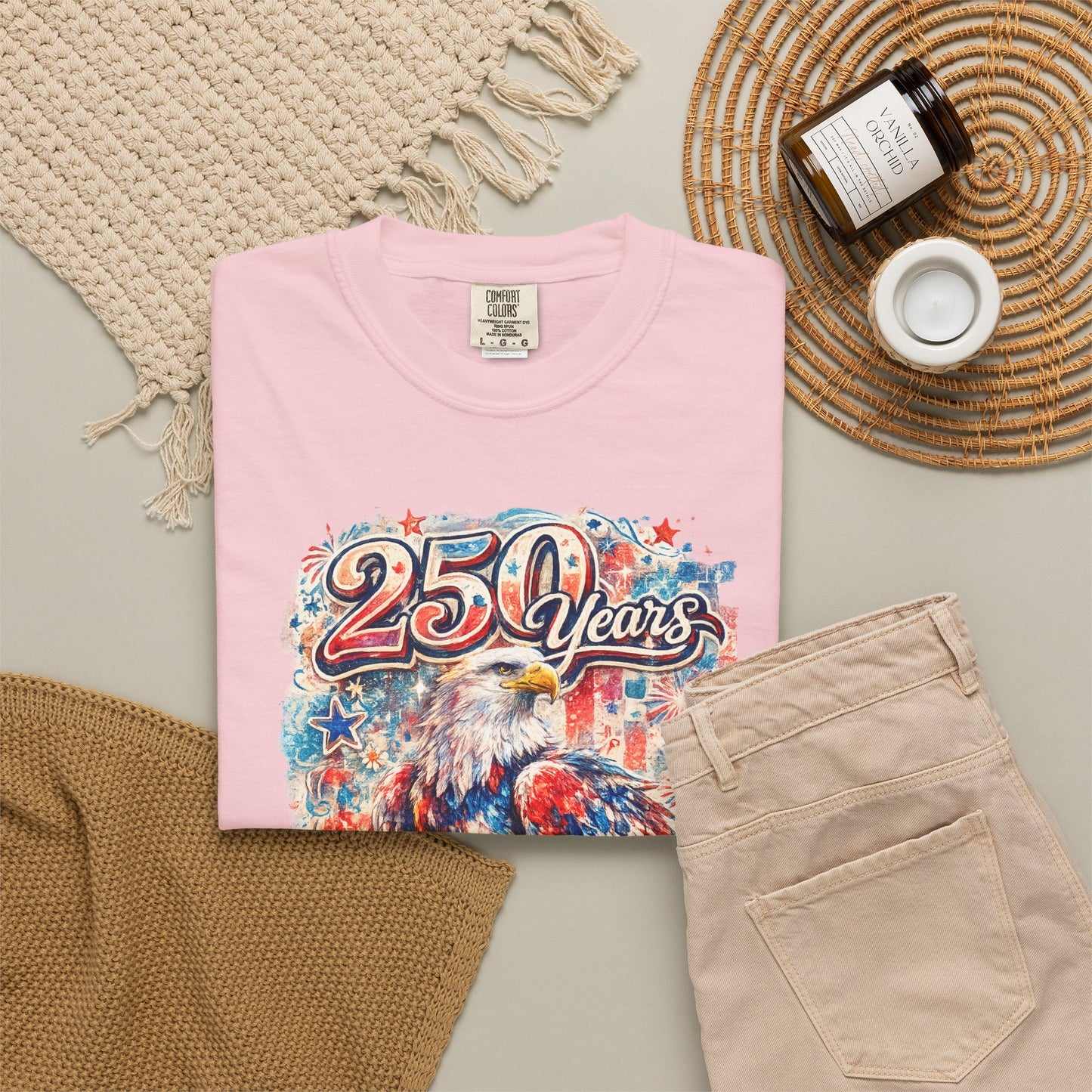 250 Years Eagle T-Shirt — Patriotic Anniversary Graphic Tee