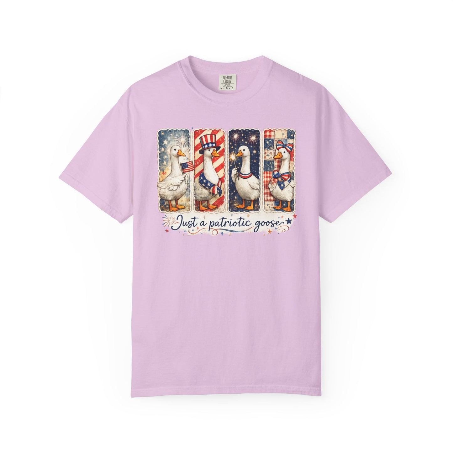 Patriotic Goose T-Shirt — "Just a patriotic goose" Americana Tee